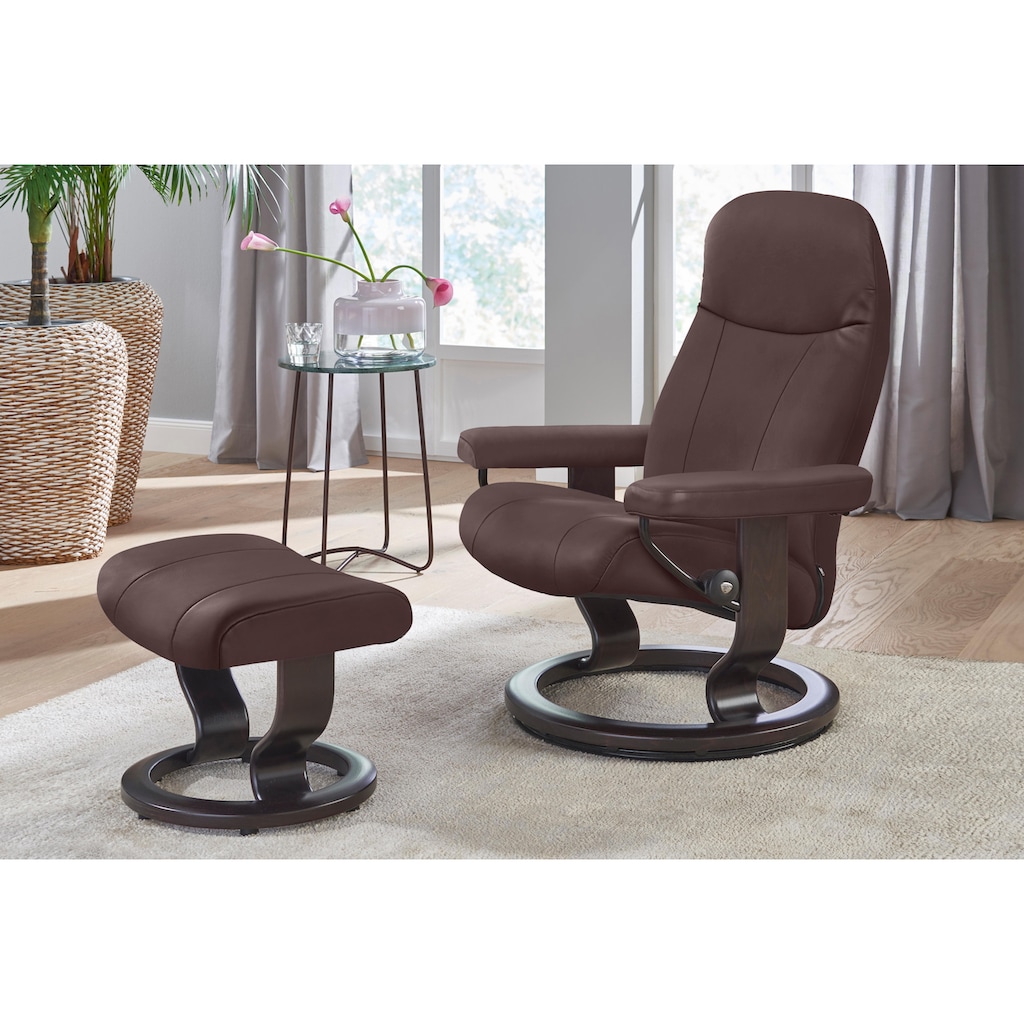 Stressless® Relaxsessel »Garda«, (Set, Relaxsessel mit Hocker)