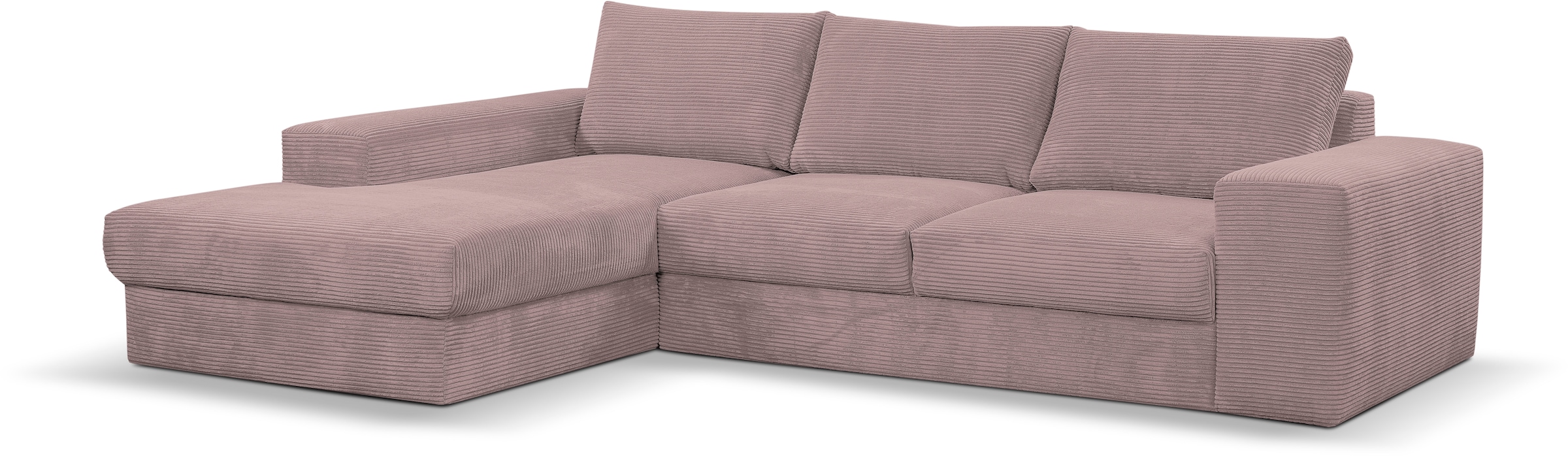 WERK2 Ecksofa Rozzana, in modischem Cord-Bezug