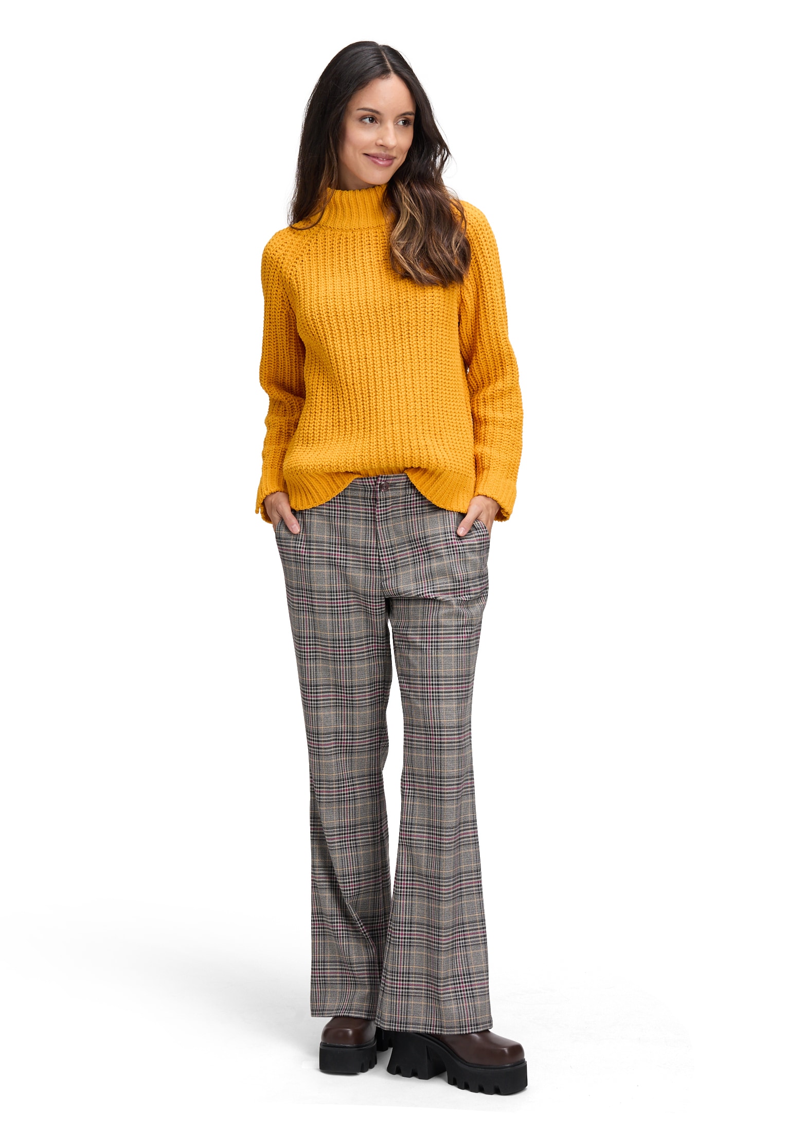 Cartoon Strickpullover »Strickpullover mit Stehkragen«