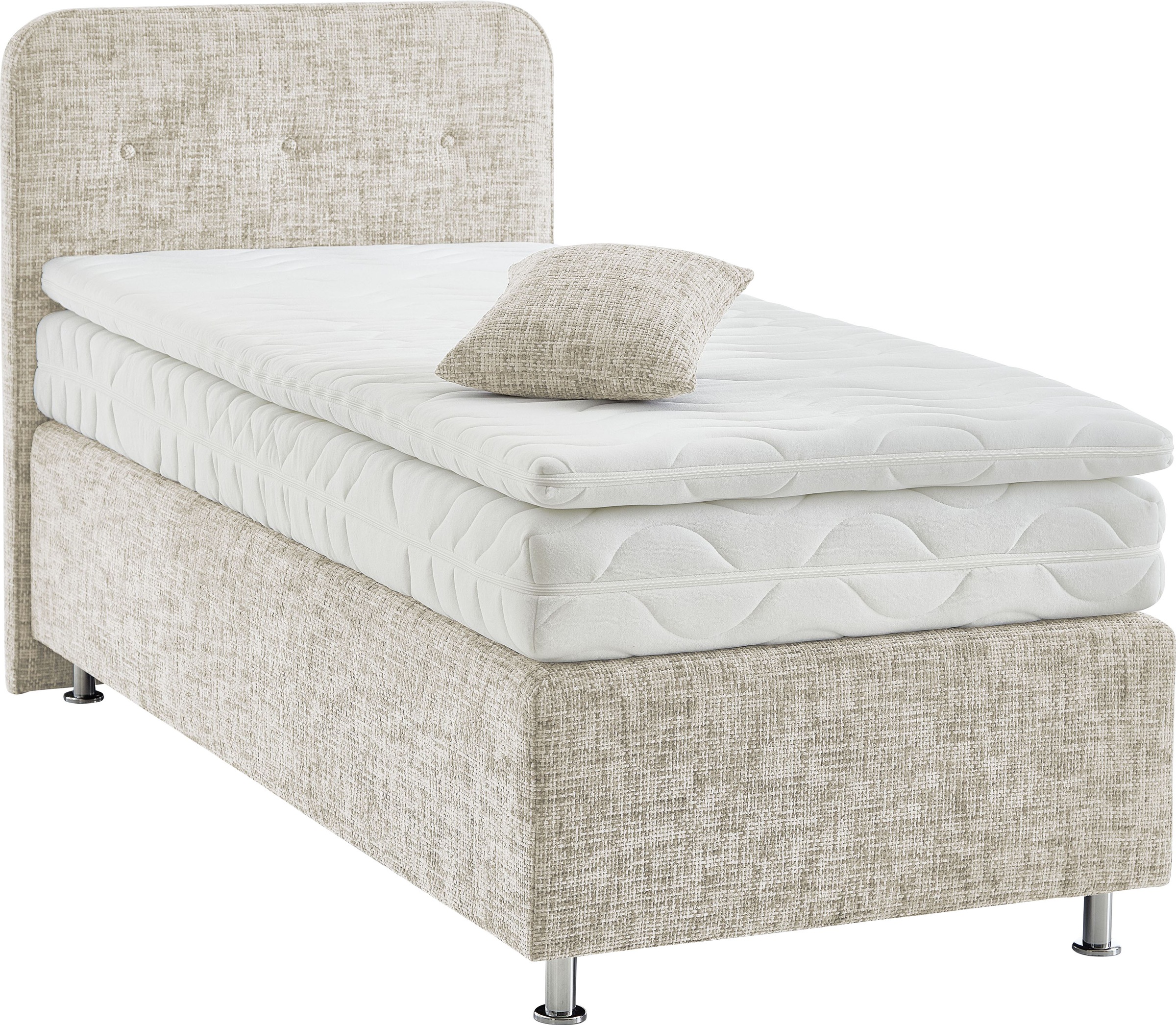 Westfalia Schlafkomfort Boxspringbett »Sapporo«, Inkl. Zierkissen, wählbar in H2, H3 & H4