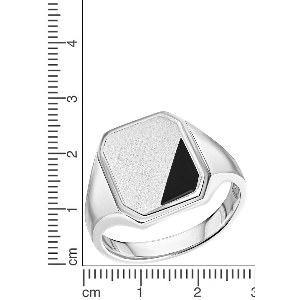 Firetti Fingerring »Schmuck Geschenk Silber 925 Herrenring Silberring Siegelring«, mit Achat