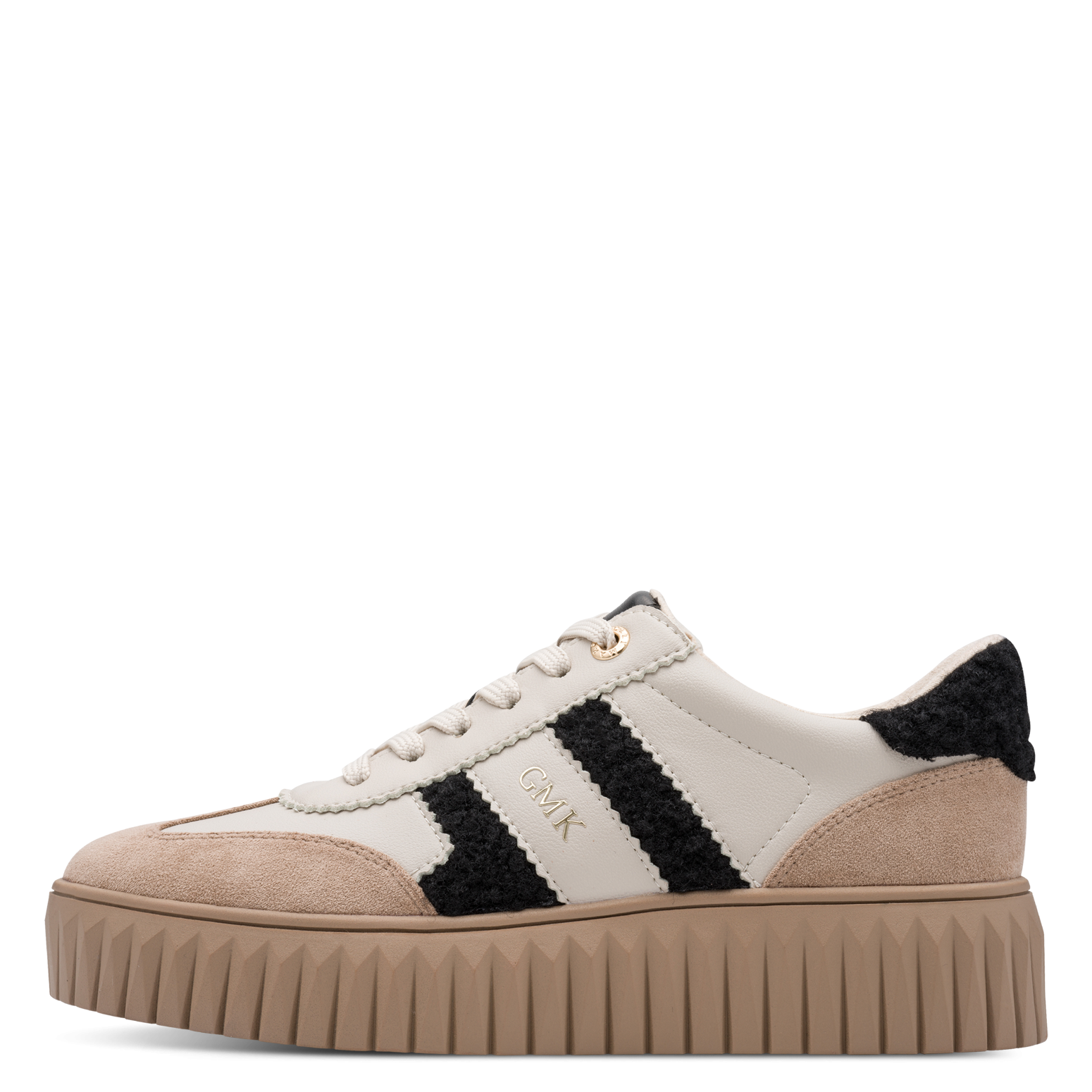 MARCO TOZZI by GMK Plateausneaker  Freizeitschuh, Halbschuh, Schnürer im Retro-Look und Eye-Catcher Sohle