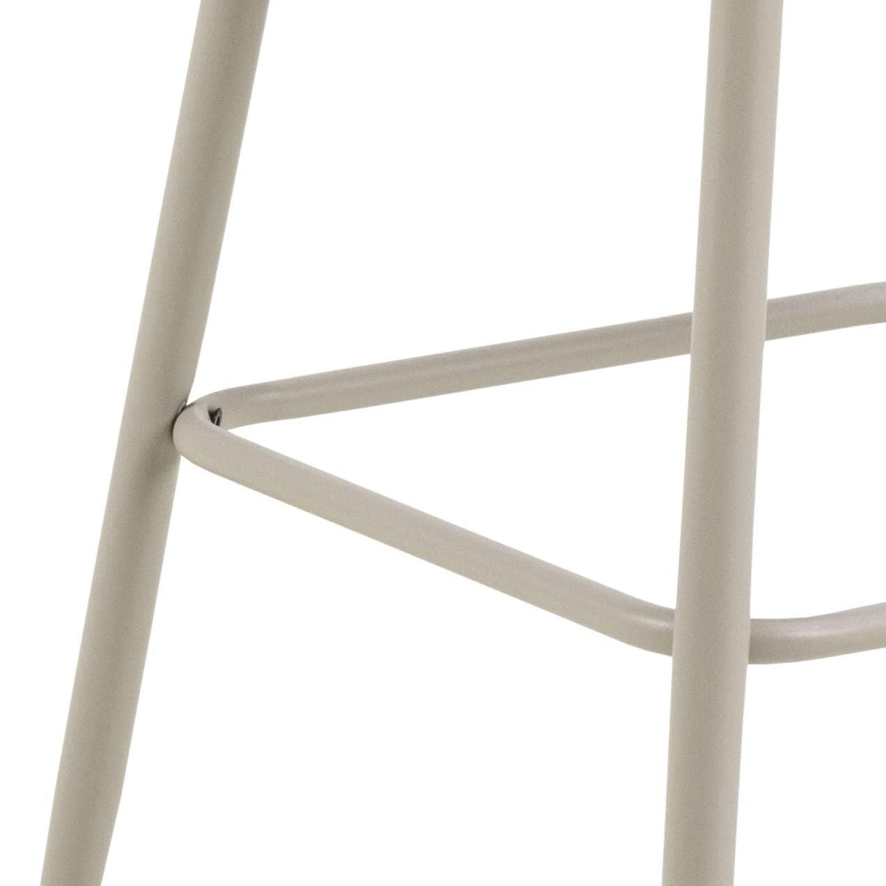 ACTONA GROUP Barhocker »Eleanor«, (Set, 2 St., 2 Stk.), Barhocker, Basel beige, Gestell grau rau, 2 Stk