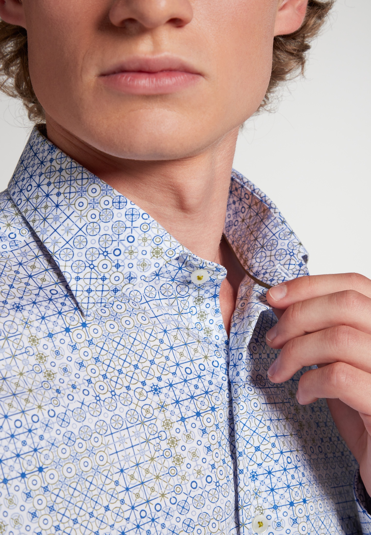 Eterna Langarmhemd »SLIM FIT« EASY IRON (bügelleicht)