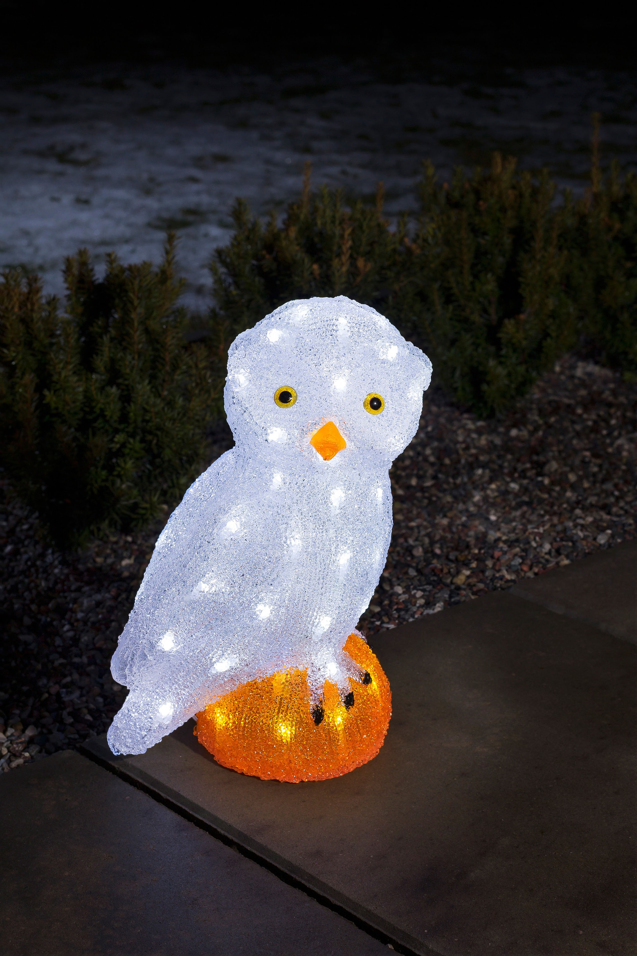 Eule, KONSTSMIDE Weihnachtsfigur LED bestellen »Weihnachtsdeko Raten Acryl Dioden groß, aussen«, weiße auf kalt 56