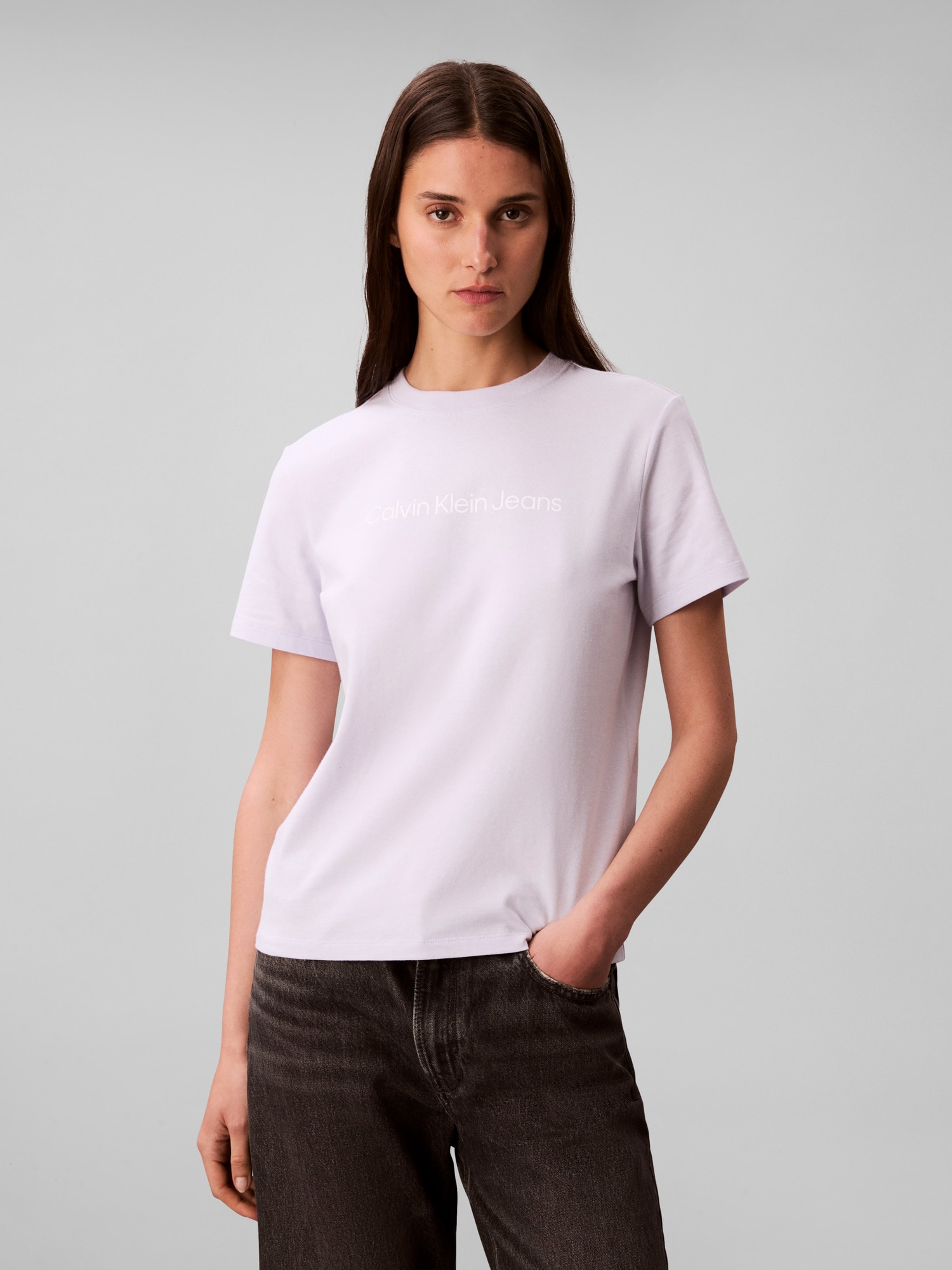 Calvin Klein Jeans T-Shirt »A- INST. LOGO CLASSIC TEE SS« mit Logoschriftzug