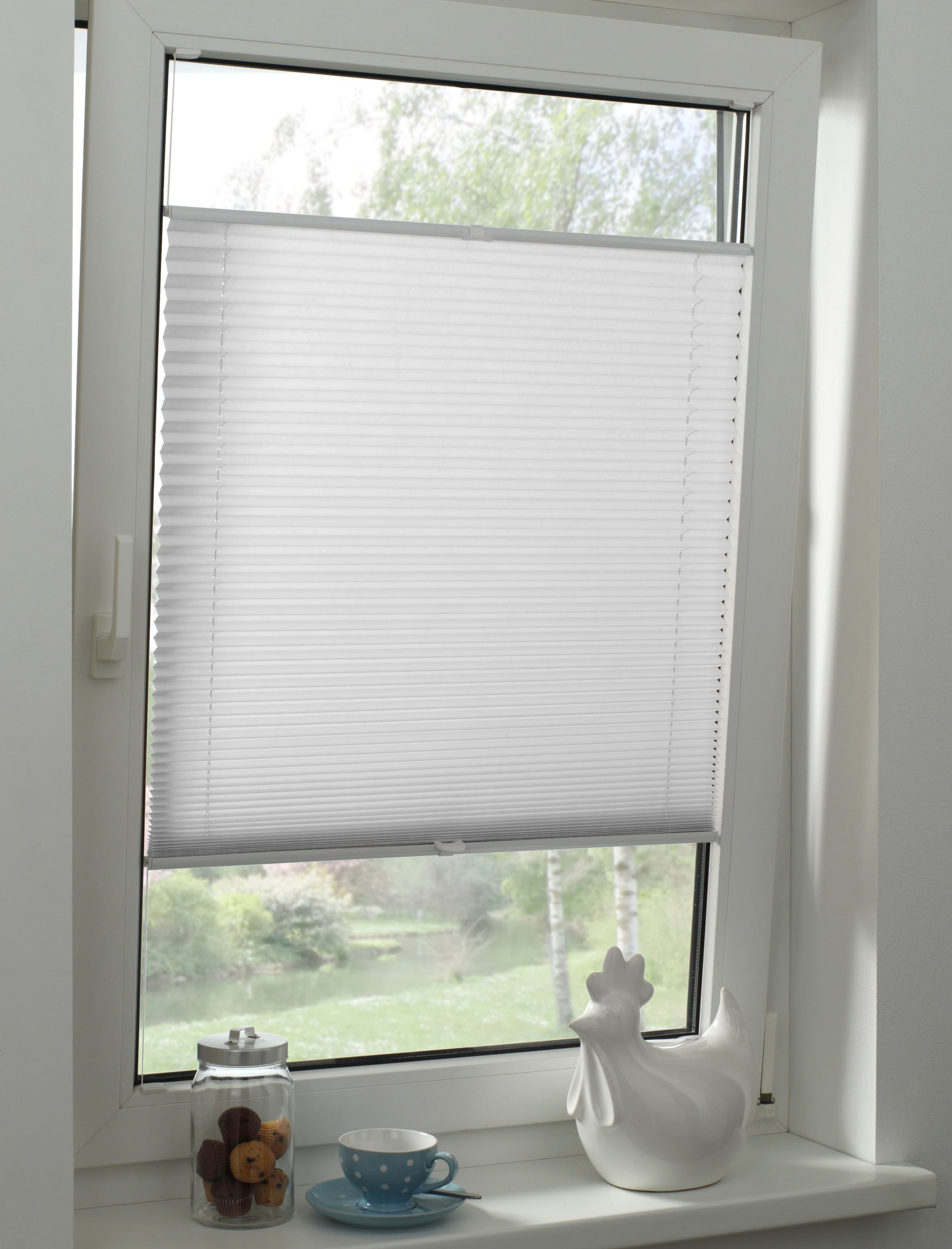 GARDINIA Plissee »Solid Plissee nach Maß« halbtransparent mit Bohren nach Maß