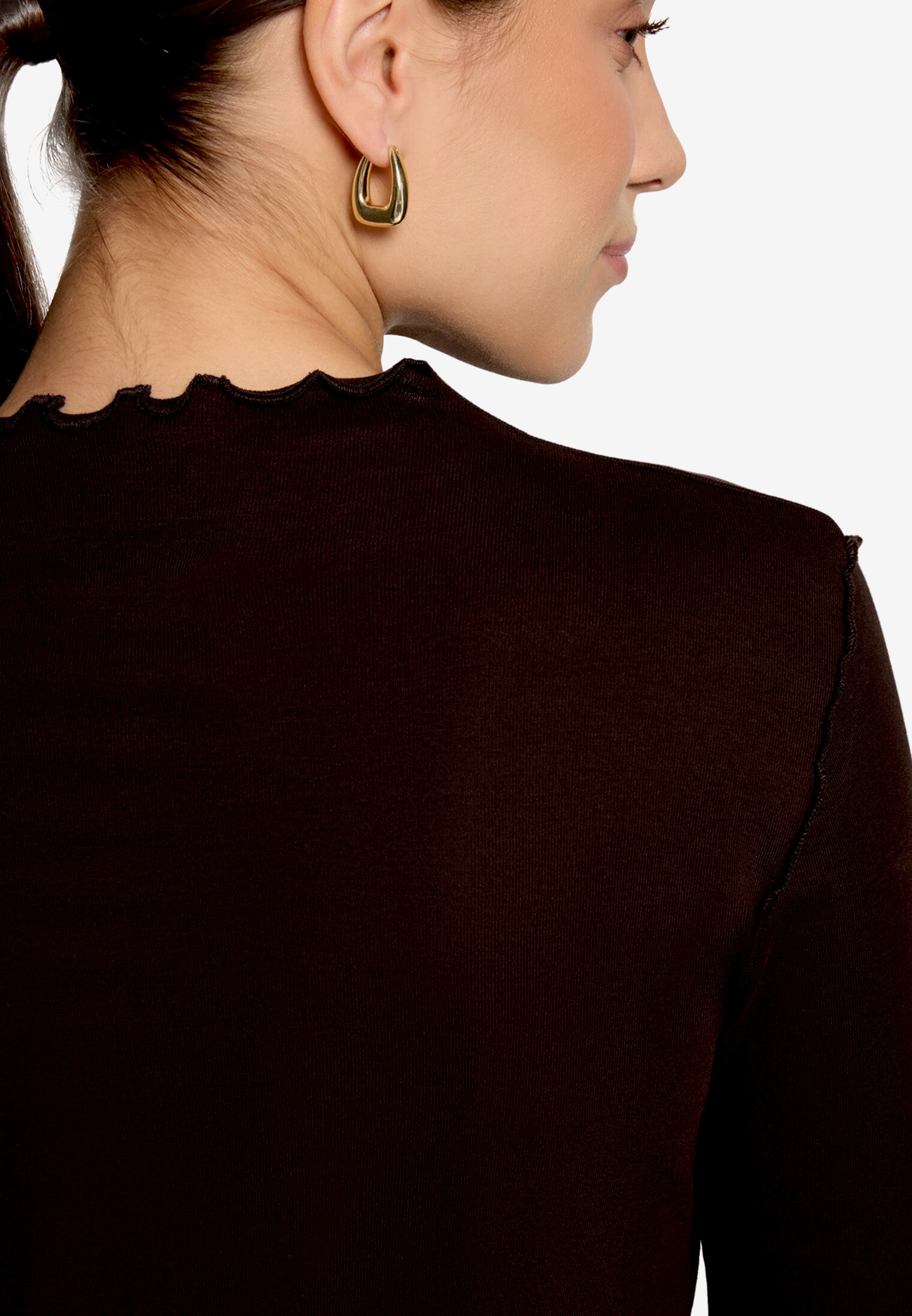 Zero Langarmshirt mit Kräuselsaum