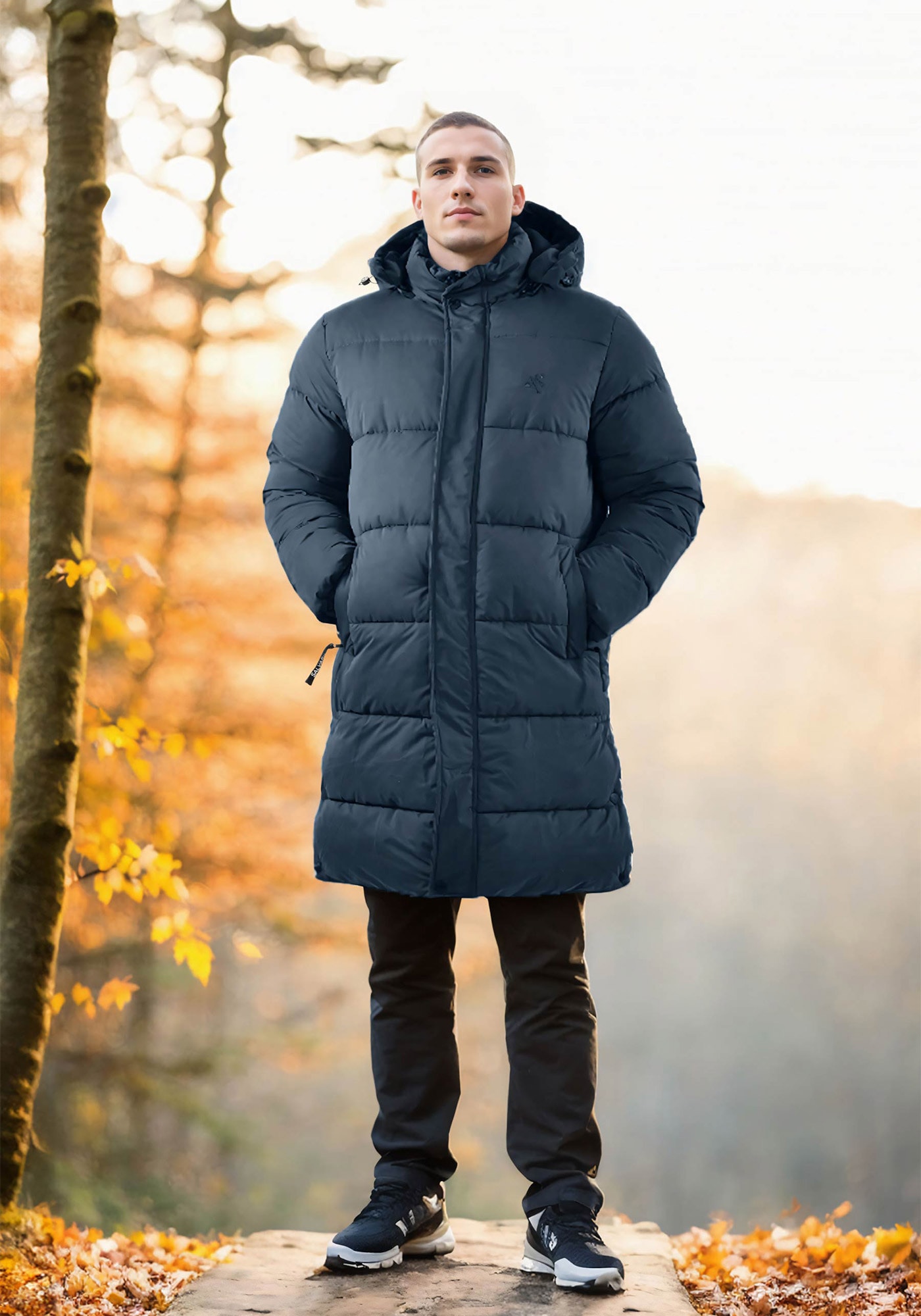 Alessandro Salvarini Winterjacke »Alessandro Salvarini Herren Winter Parka gesteppt AS425«