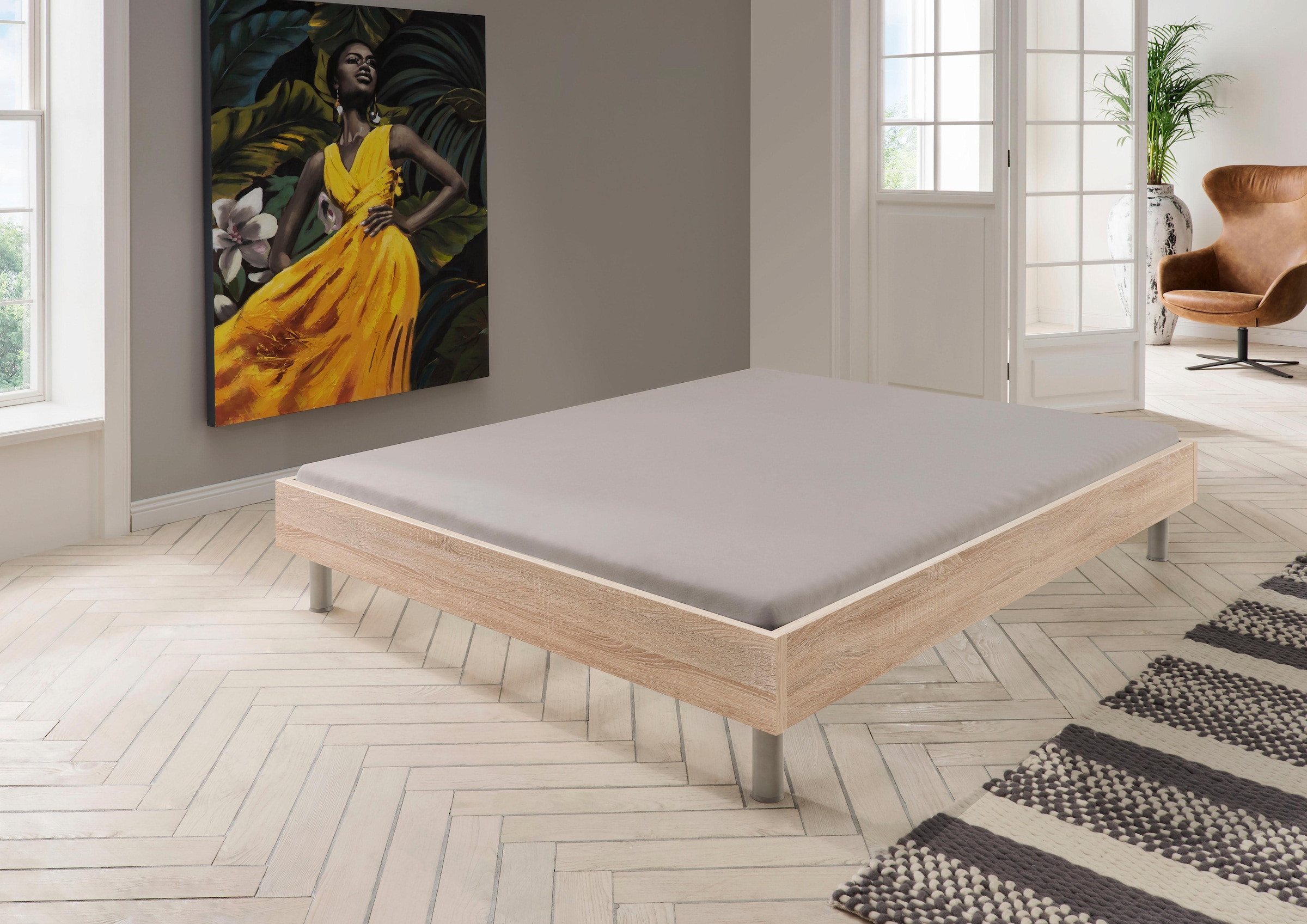 Wimex Bett »Easy, große Auswahl an Größen und Farben, auch in Komforthöhe«, (Made in Germany), ohne Kopfteil, ideal unter Dachschrägen oder Fenster