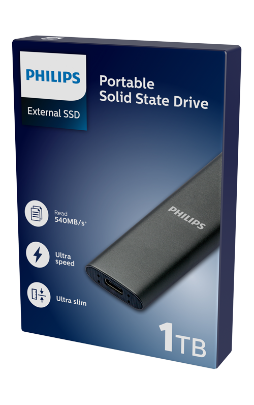 Philips externe SSD »External SSD 1TB«, Anschluss USB-C, Ultra Speed