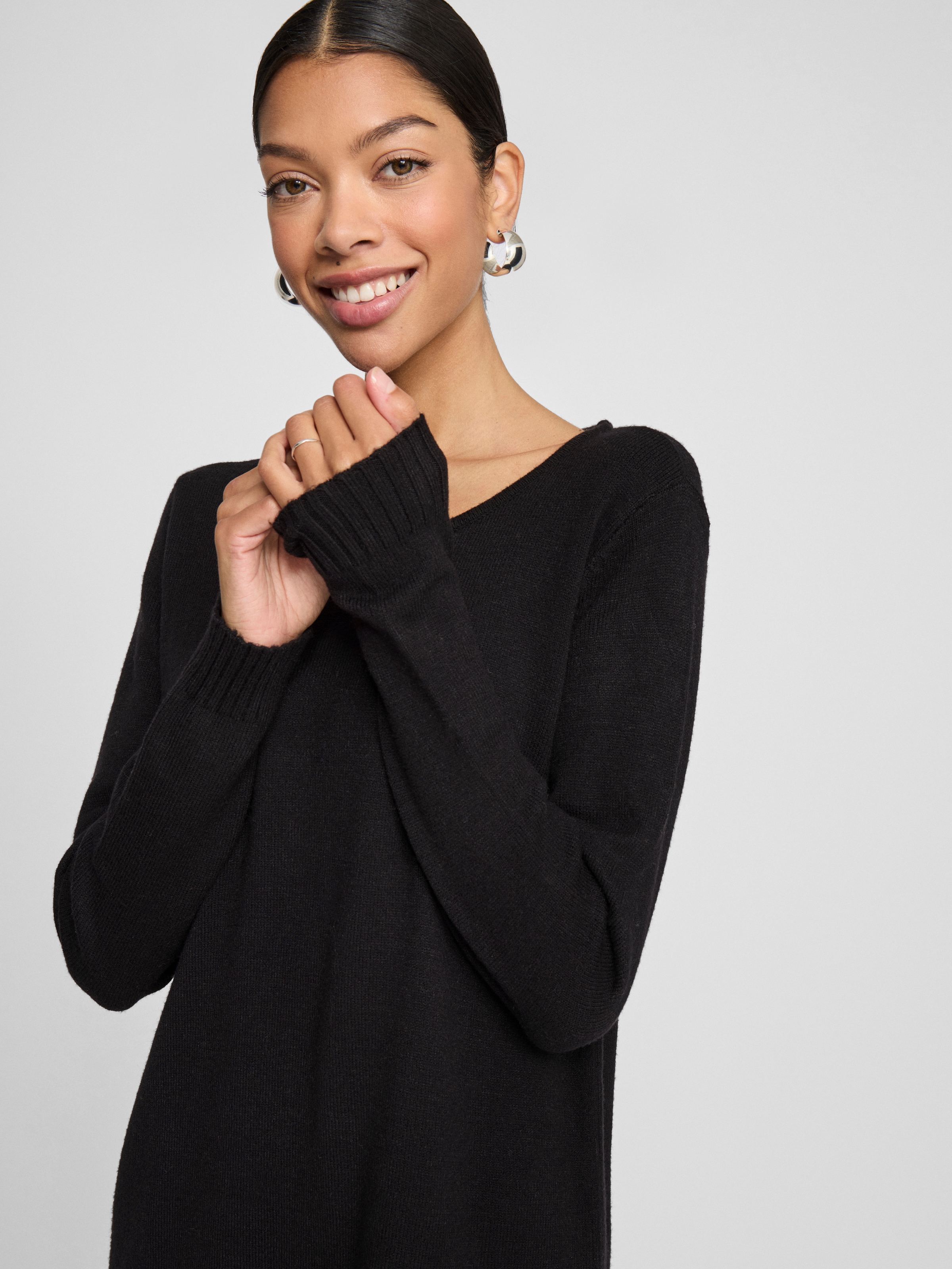 Vila Strickkleid »VIRIL KNIT DRESS« trageangenehme Viskosemischung