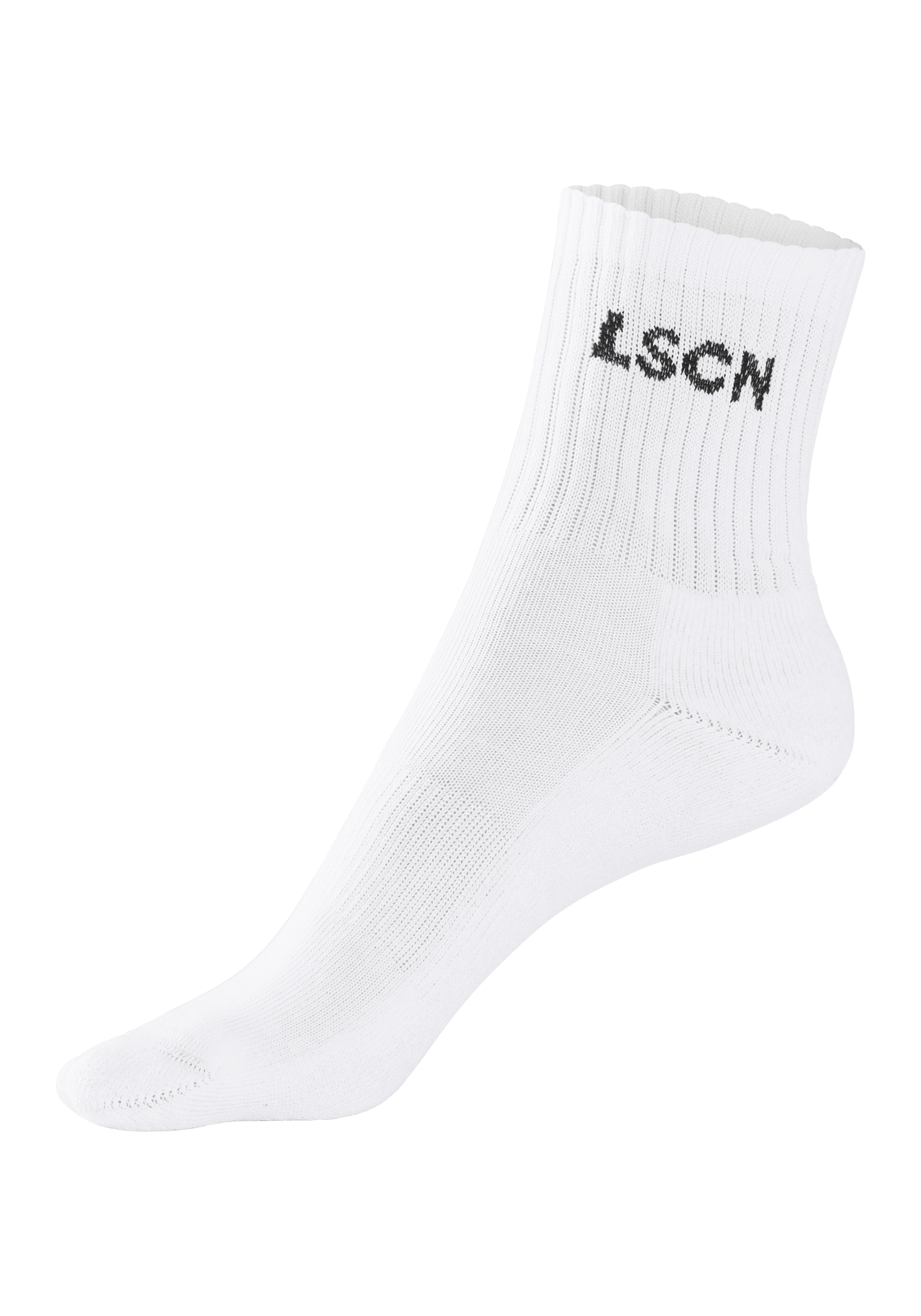 LSCN by LASCANA Tennissocken, (Packung, 2 Paar), mit Halbfußfrottee