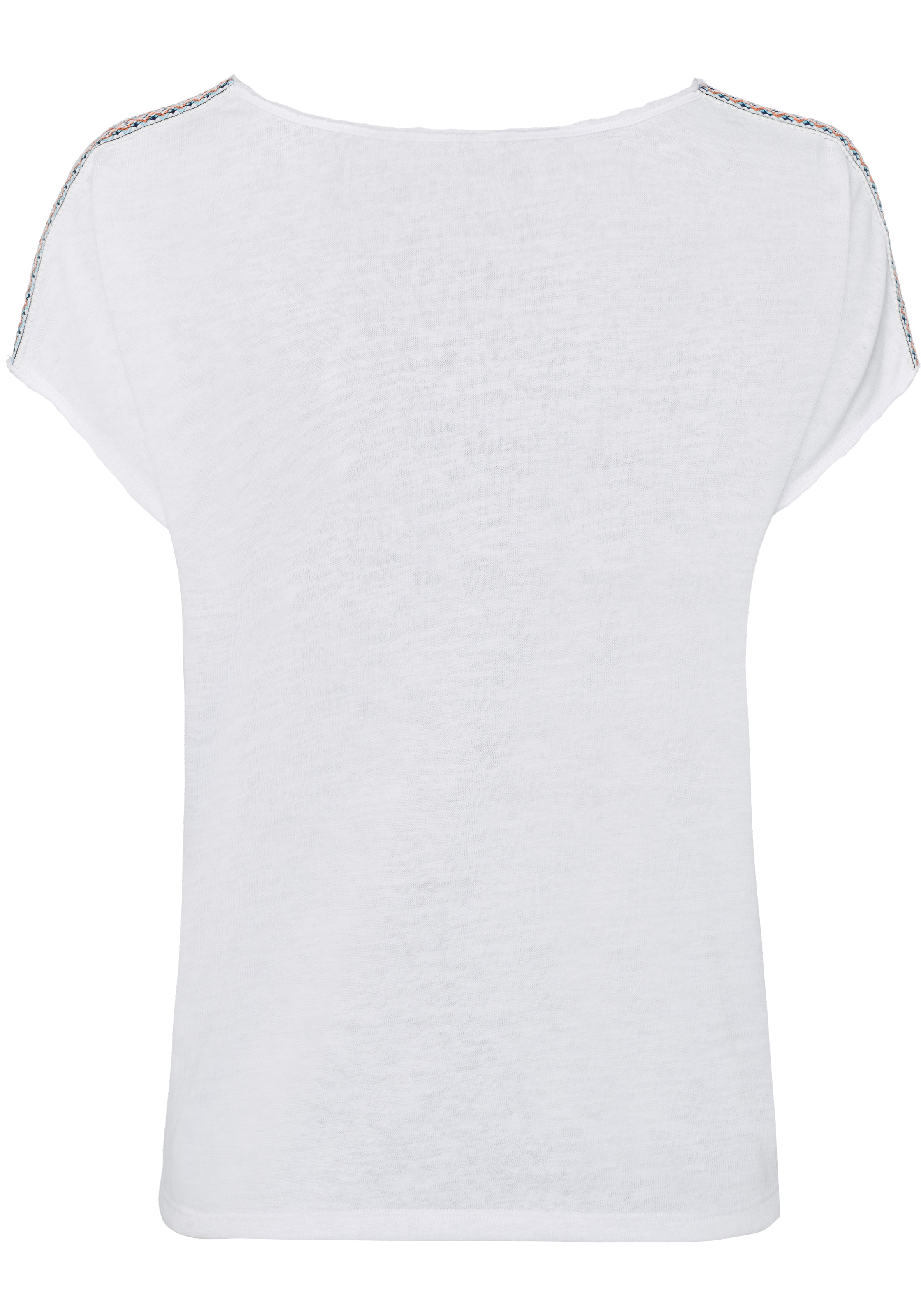 Freeman T. Porter T-Shirt, (1 tlg.), mit geschnittenen Saumkanten im Used- Look bei ♕