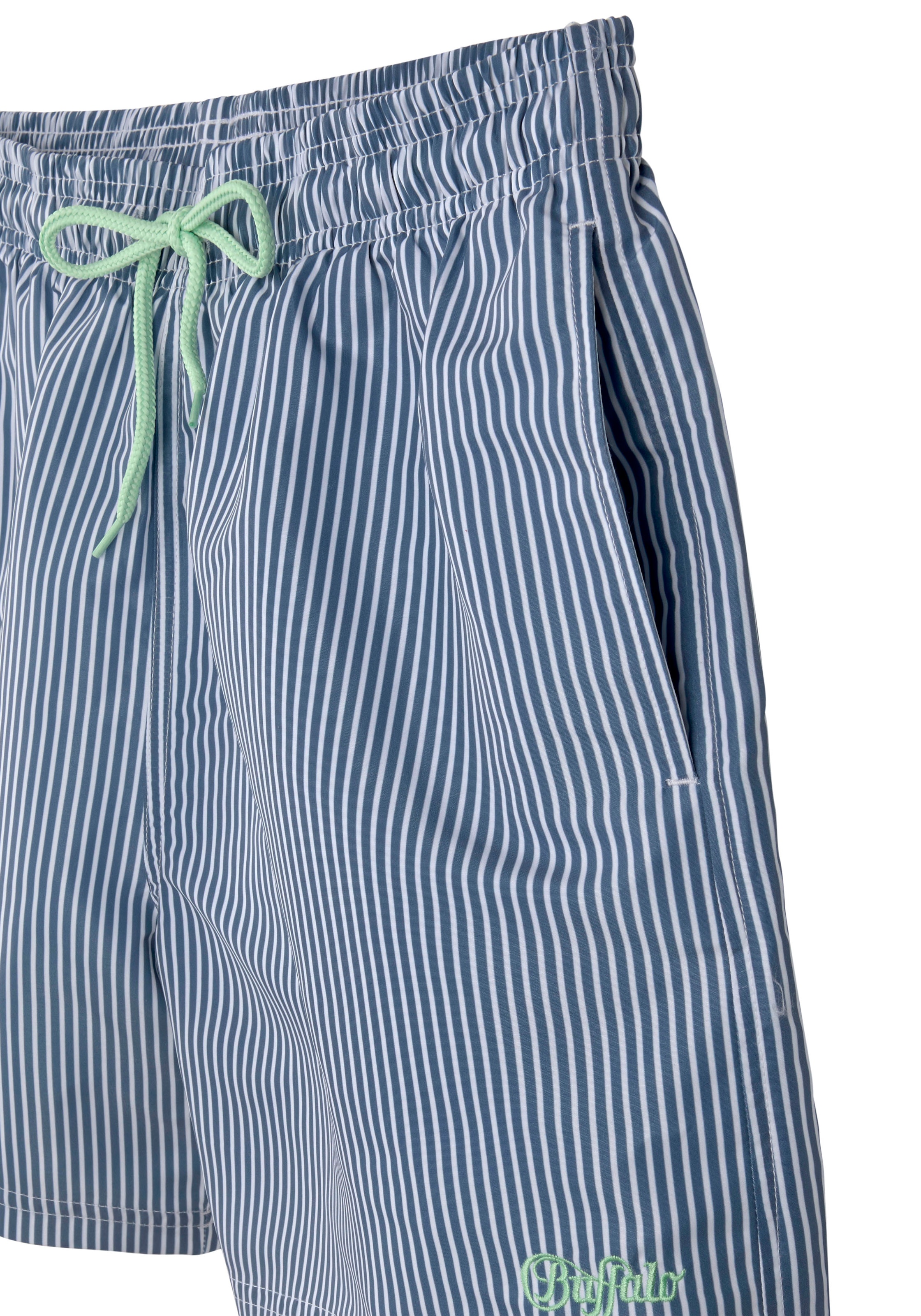 Buffalo Badeshorts in feinem Streifenlook