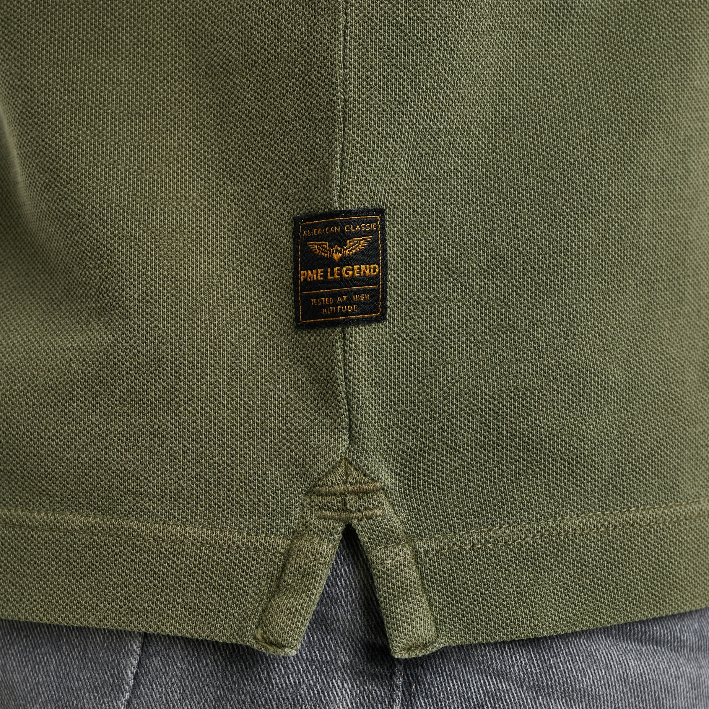 PME LEGEND Poloshirt »Short sleeve polo pique garment dye« mit Logo Stickerei