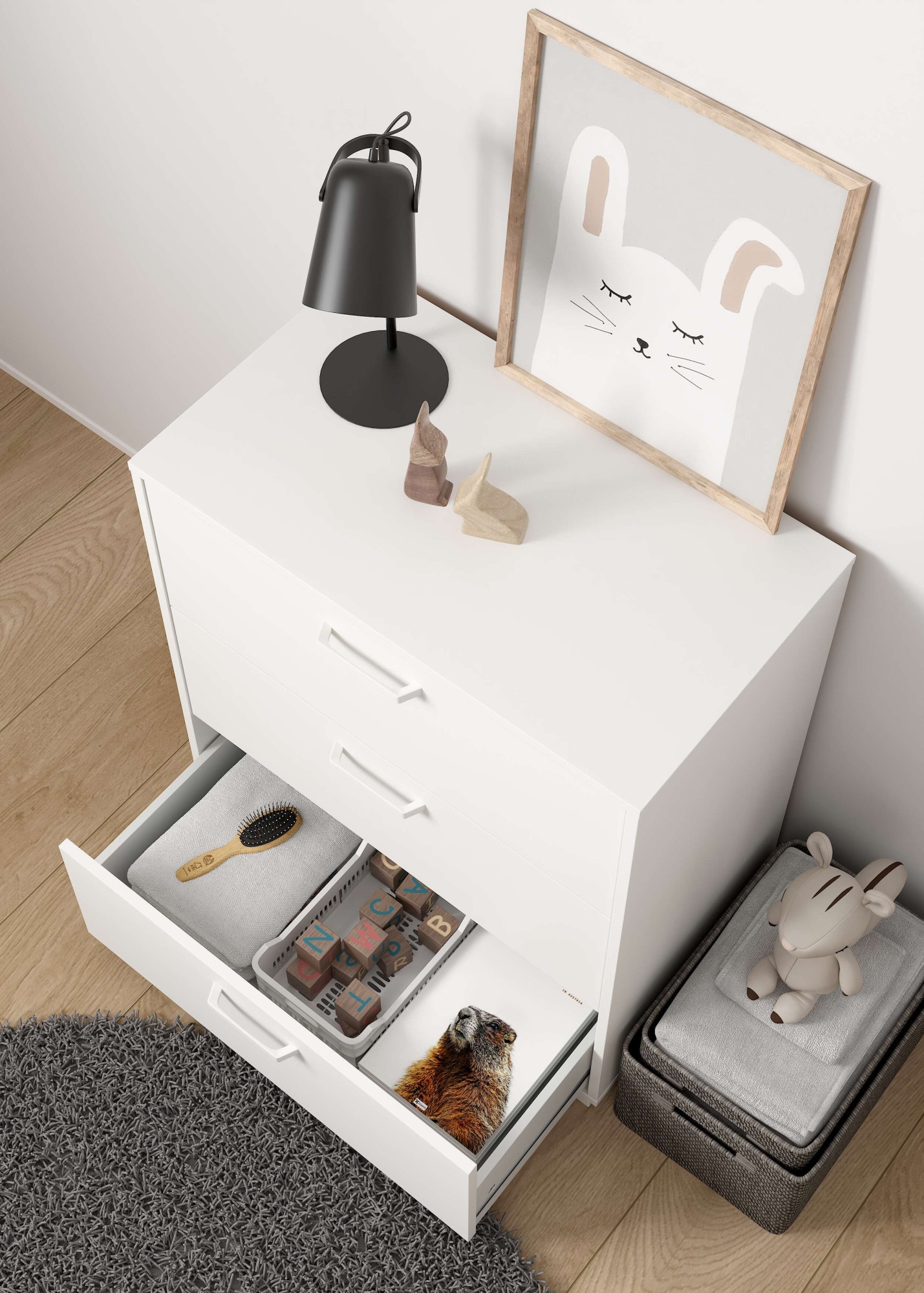 Home affaire Schubkastenkommode »Sofia« minimalistisches, modernes Design, Breite 138,7 cm