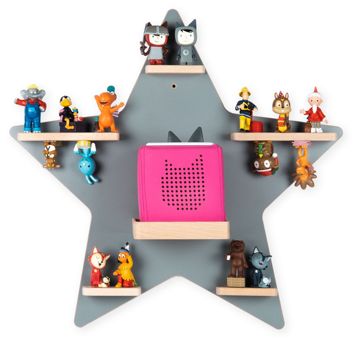 Boarti Wandregal »Regal Holz Stern Kinder Toniebox Tonies Figuren« 1 Stk. tlg.