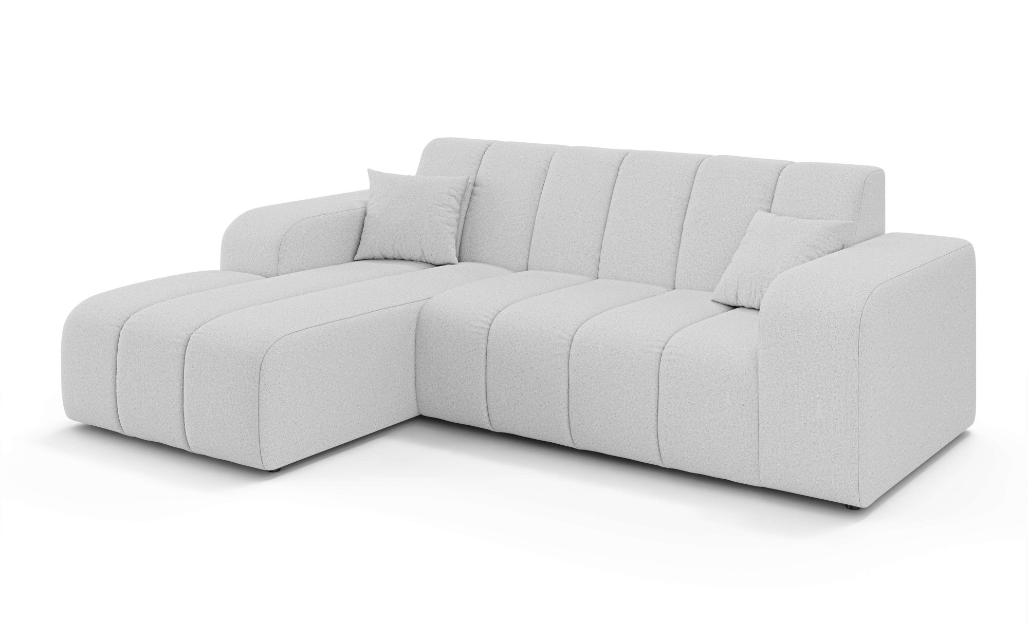 INOSIGN Ecksofa »CASSY L-Form, Schlafsofa mit Bettkasten, Maße B/T/H: 245/165/88 cm«, mit 2 Rückenkissen, Recamiere rechts oder links bestellbar