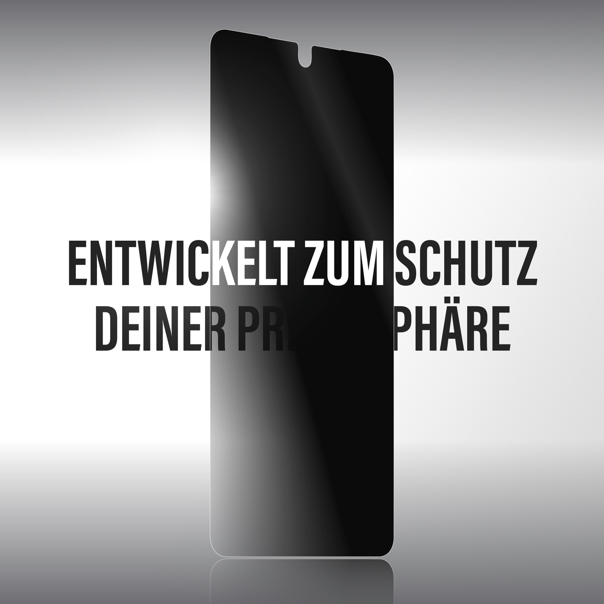 CARE by PanzerGlass Displayschutzglas »2-Way Privacy Screen Protector« für Samsung Galaxy S26+ Displayschutzfolie, Schutzfolie, Bildschirmschutz, kratz- & stoßfest