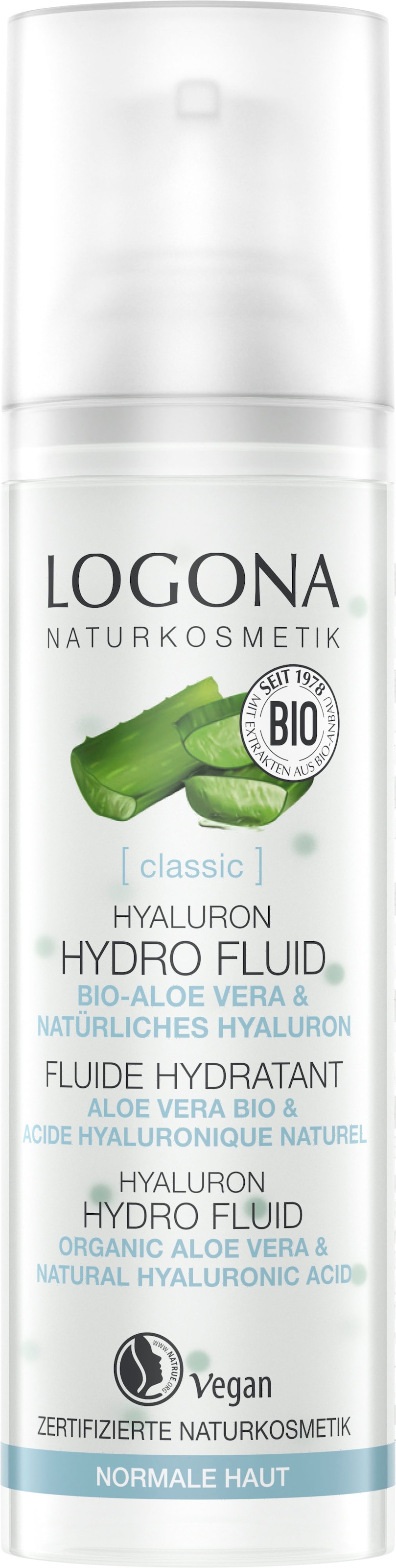 LOGONA Gesichtsfluid Fluid« classic »Logona Hydro bei ♕ Hyaluron