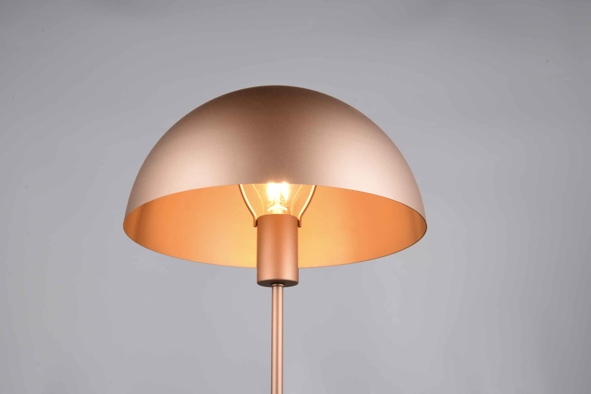 TRIO Leuchten Schreibtischlampe »NOLA, exkl. 1x E27 max 40W, Tischlampe mit Schnurschalter Höhe 45cm« E27 1 Stk. warmweiß - kaltweiß Ø 30cm, Nachttischlampe, 180cm Anschlusskabel, Leuchtmittel wechselbar