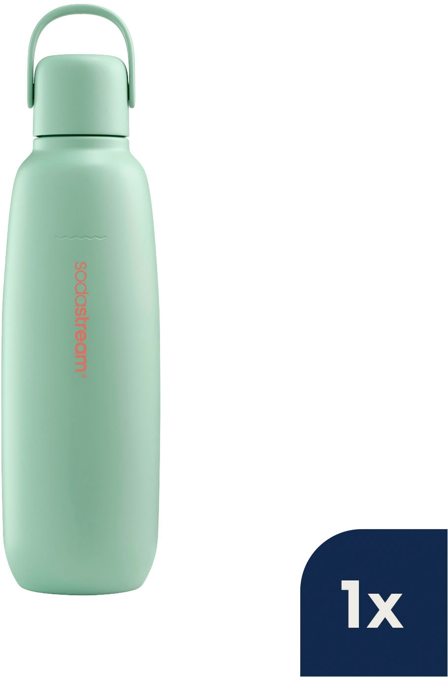 SodaStream Thermoflasche »Metallflasche Fizz&go COOL DWS, 0,9 l, Trinkflasche« kompatibel mit SodaStream DUO, E-DUO, TERRA, ART & ENSO Wassersprudler