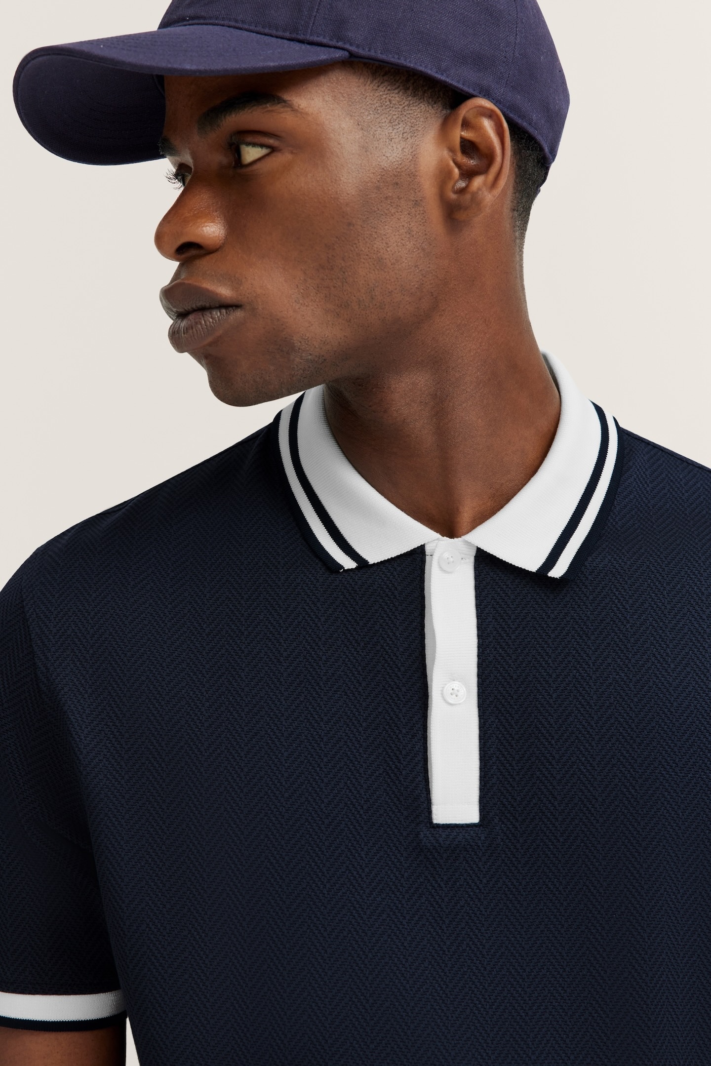 bugatti Poloshirt, mit körpernaher Passform