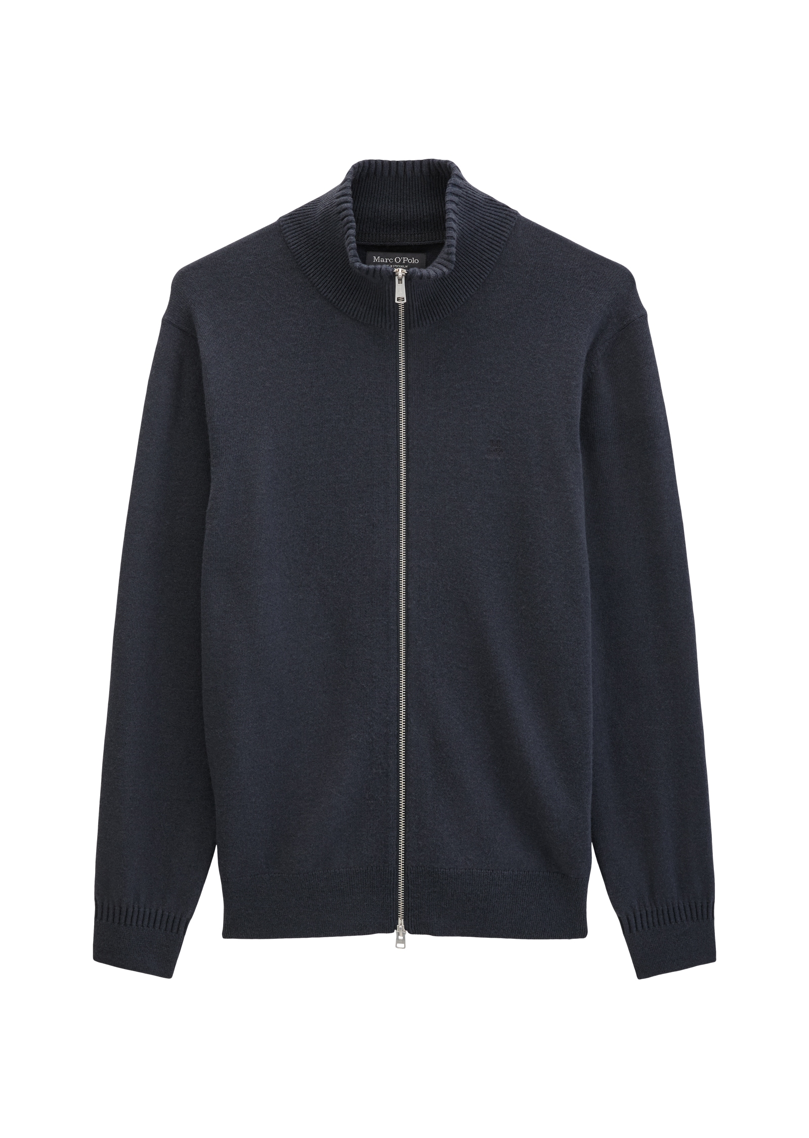 Marc O'Polo Strickjacke regular aus Bio-Baumwoll-Schurwoll-Mix