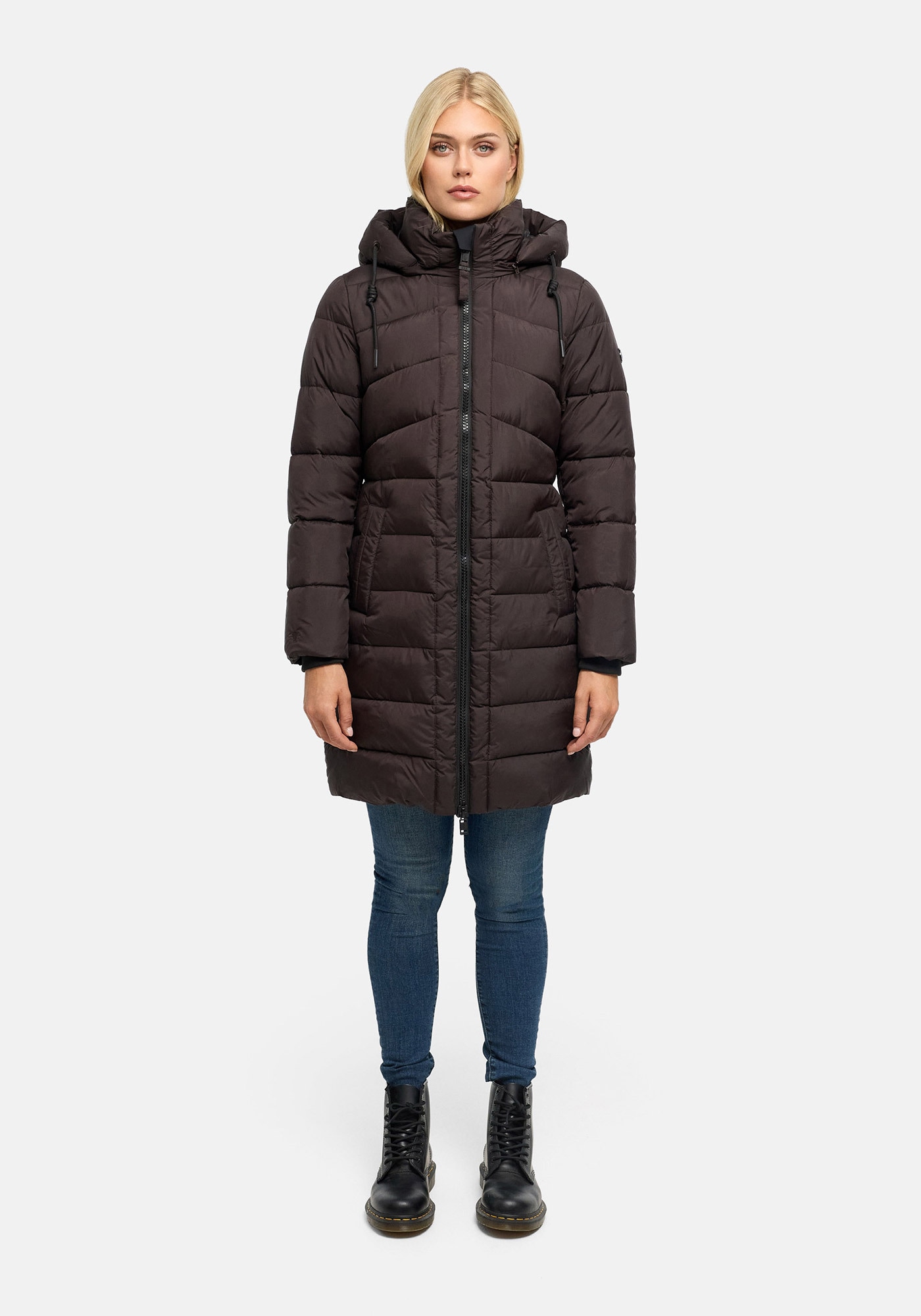 Marikoo Winterjacke »Marikoo Kaltnäschen Damen Winter Steppmantel Jacke N075«