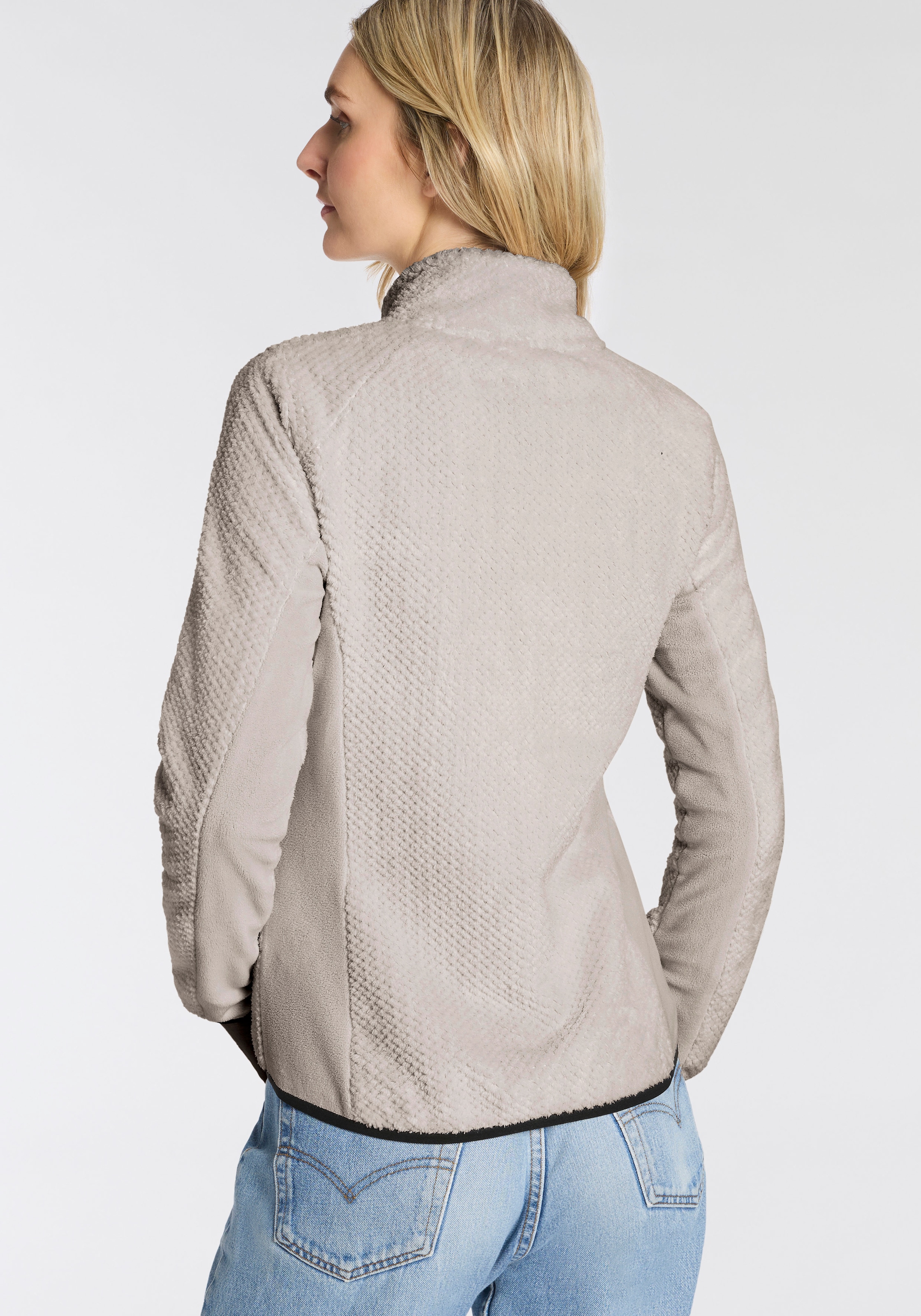 Killtec Fleecejacke »KOW 6 WMN KNTFLC JCKT« Übergangsjacke, windabweisend, mit Stehkragen