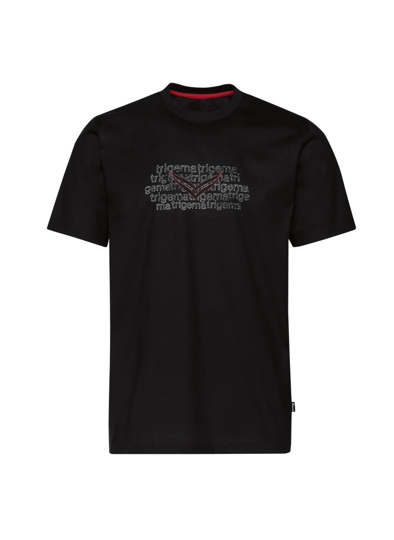 Trigema T-Shirt »TRIGEMA T-Shirt mit Logo-Print«, (1 tlg.)