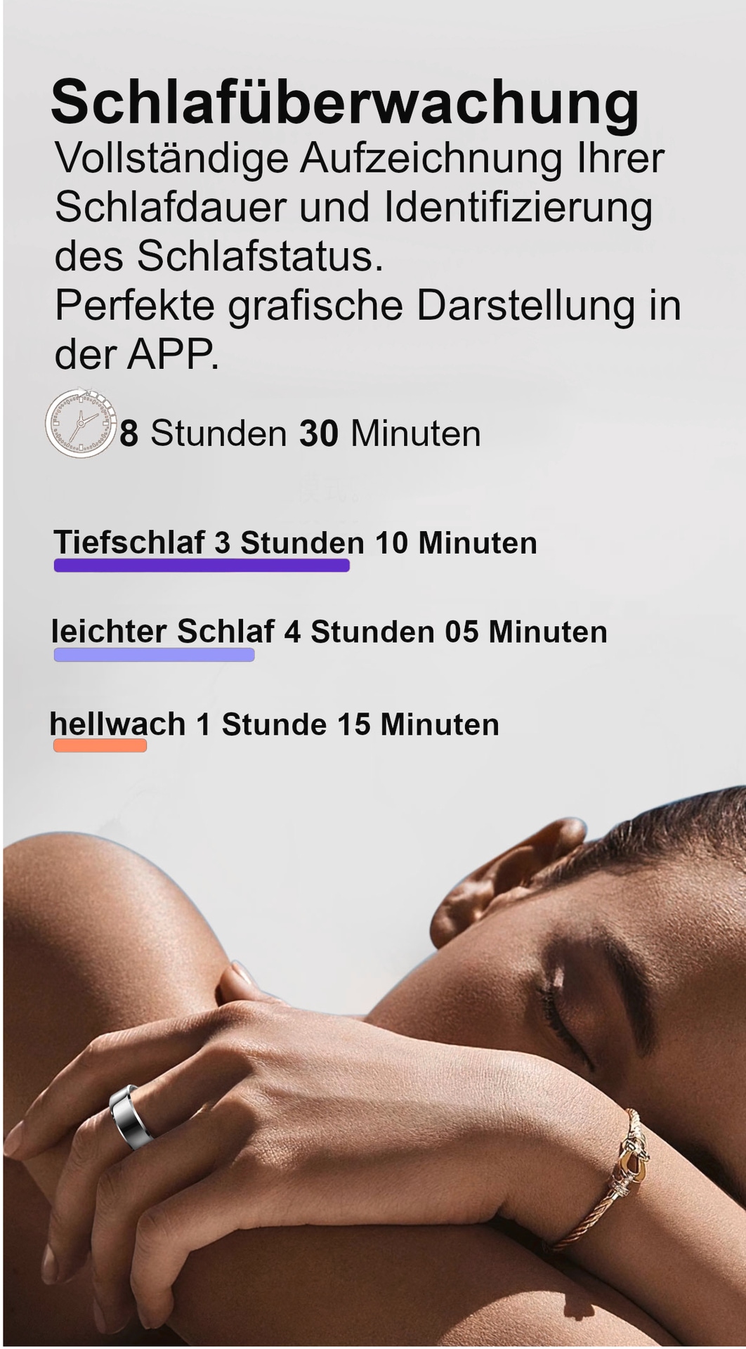 felixx Activity Tracker »Smart Ring SR6-Schwarz-Größe 10 (62,1mm)«
