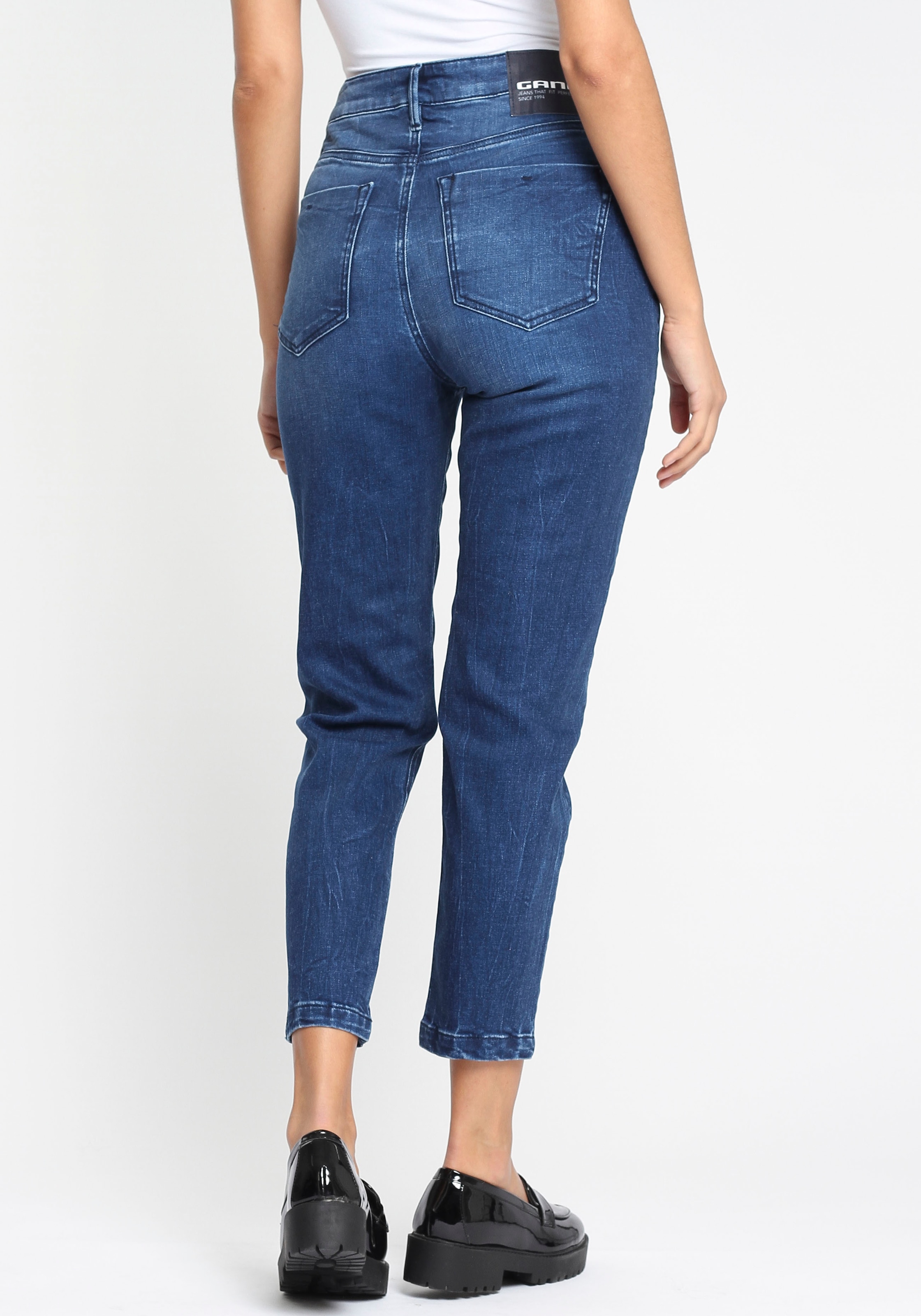 GANG Mom-Jeans Passform mit für ♕ perfekte CROPPED«, Stretch bei die »94GLORIA