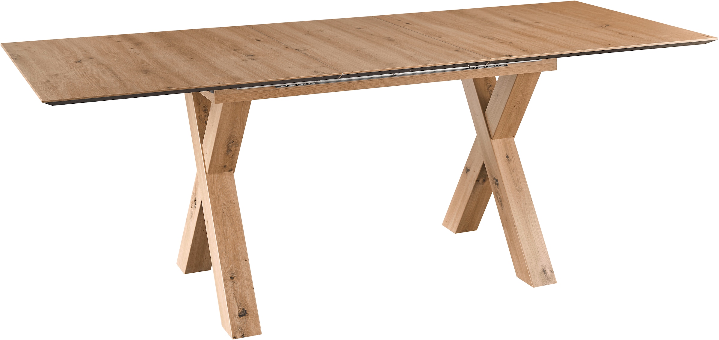 set one by Musterring Esstisch »New Atlanta« Platte rechteckig mit schweizer Kante, ausziehbar, Gestell in X-Form