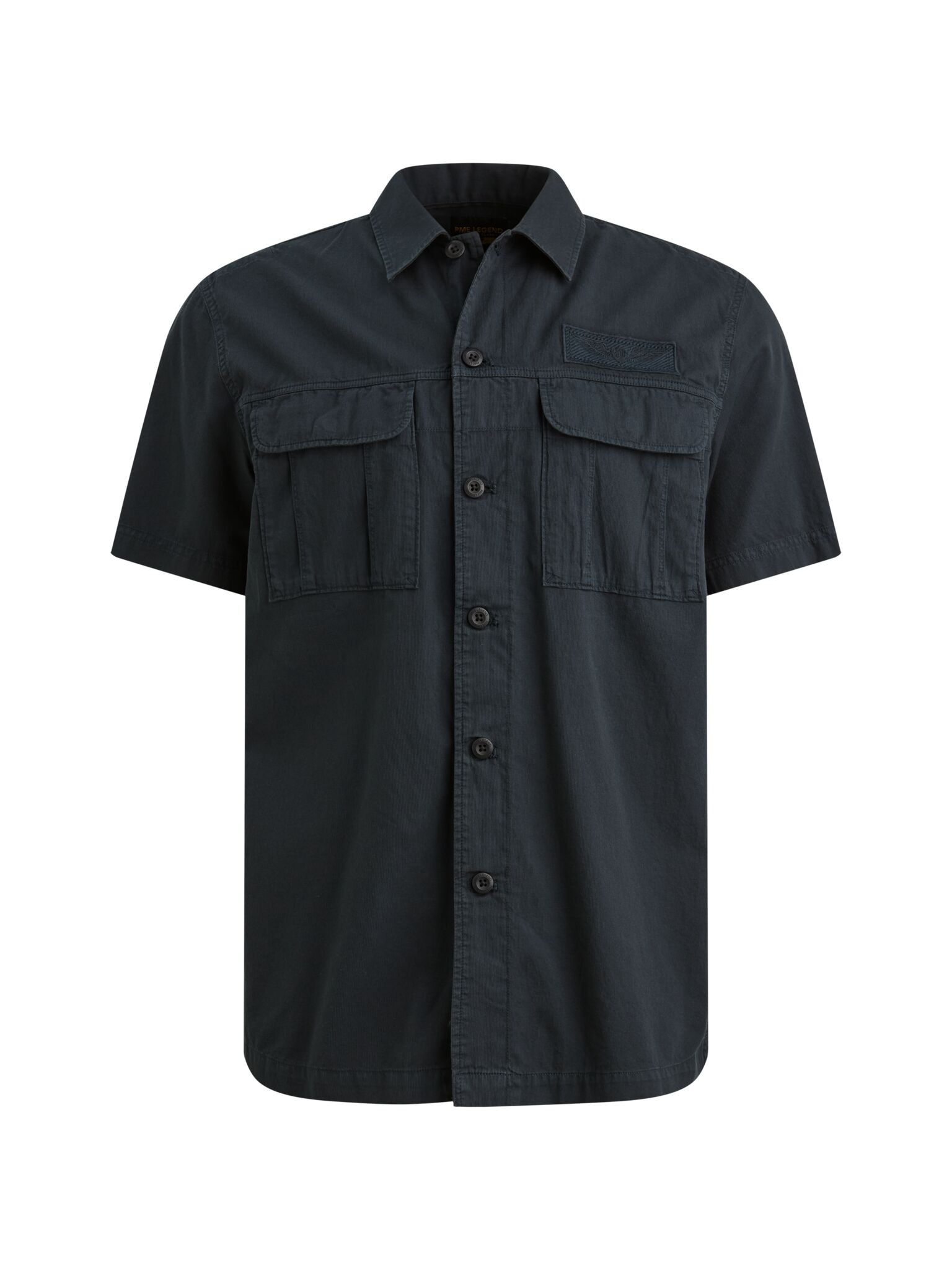 PME LEGEND Kurzarmhemd »Short Sleeve Shirt Ctn Bedford garment dye« Garment dye- Färbung