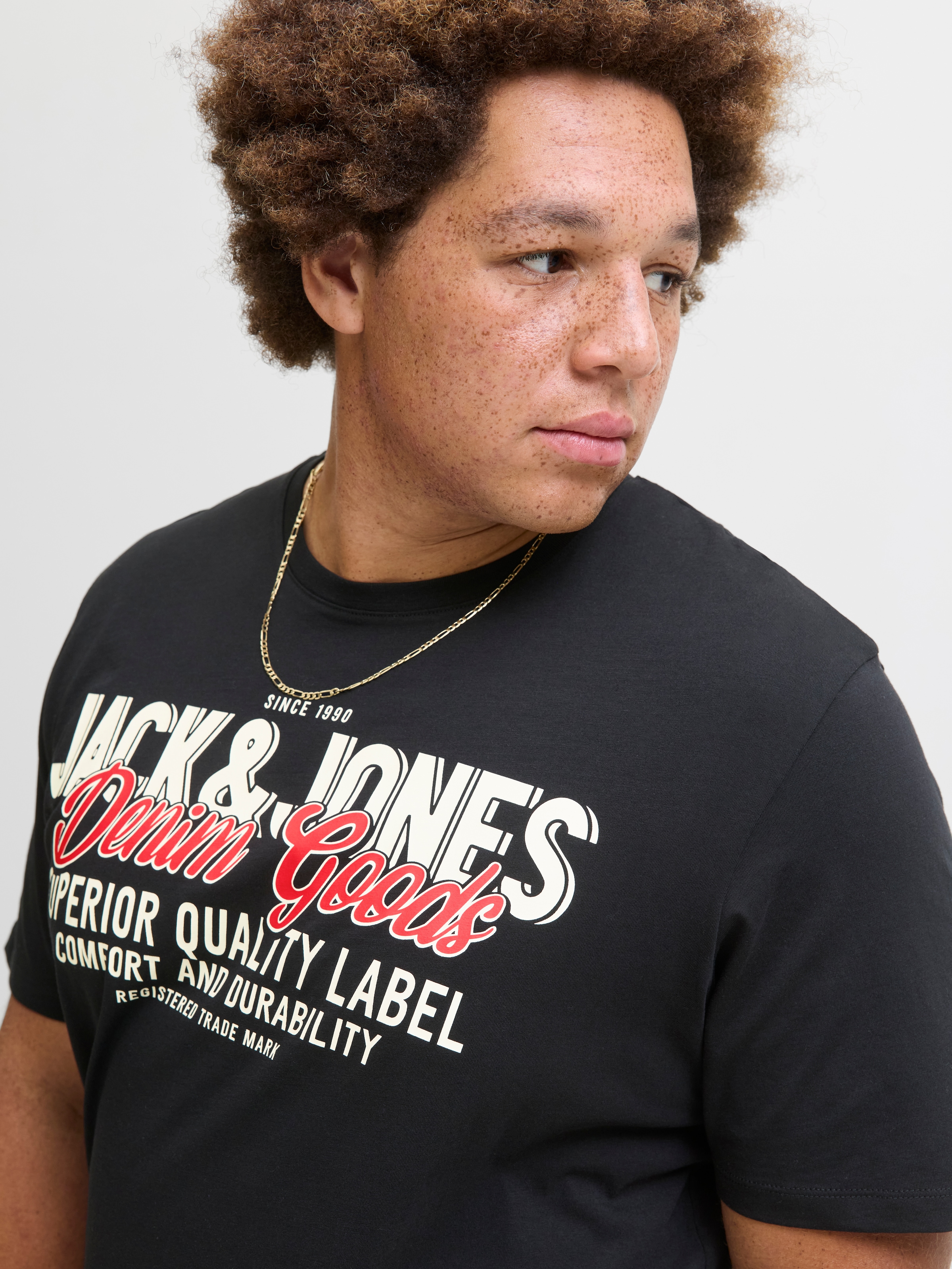 Jack & Jones PlusSize T-Shirt »JJELOGO TEE SS ONECK 2 COL AW25 NOOS PLS«