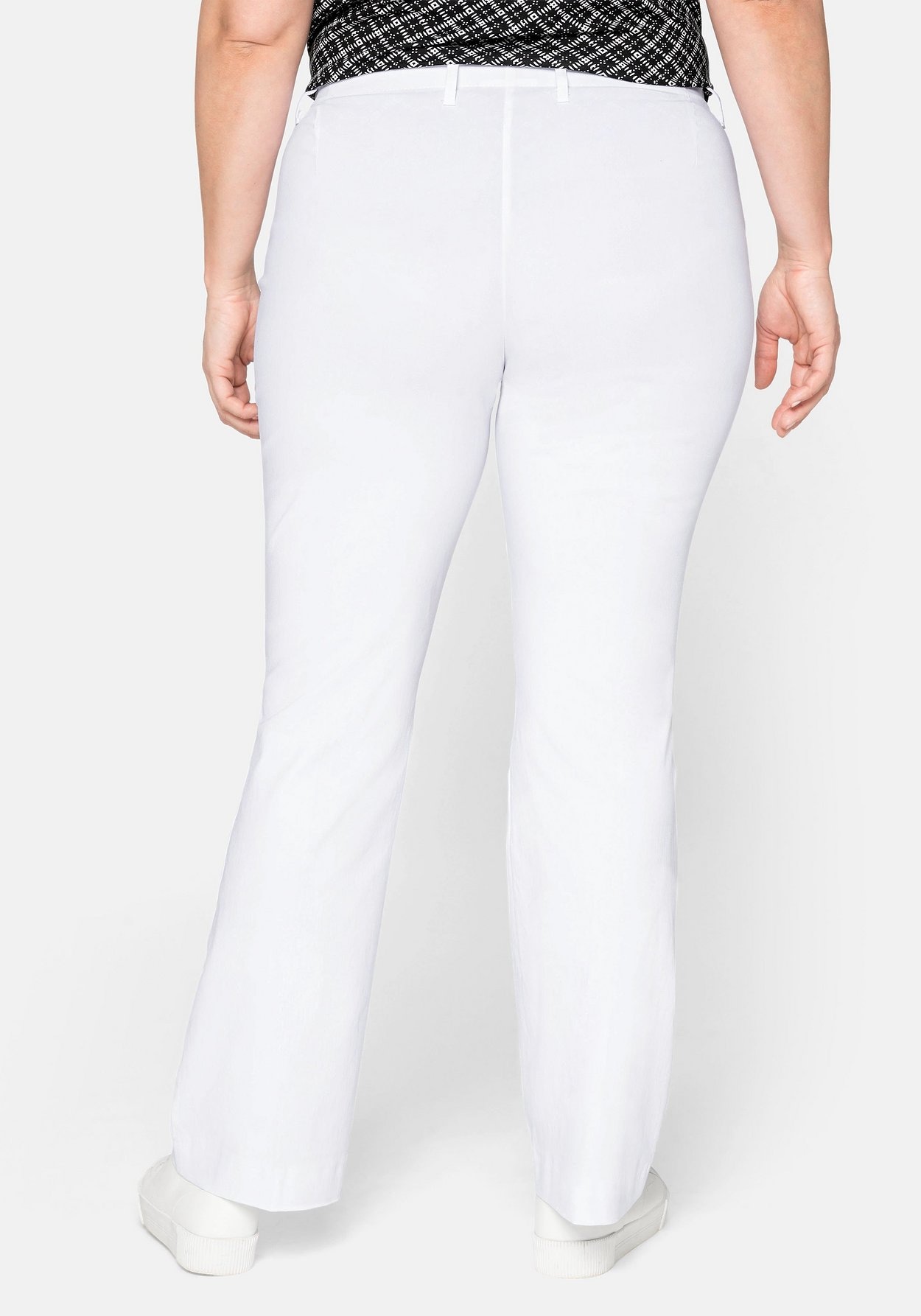 Sheego Stretch-Hose »Bengalin-Hose »Die Bootcut« mit schmalem Bund«