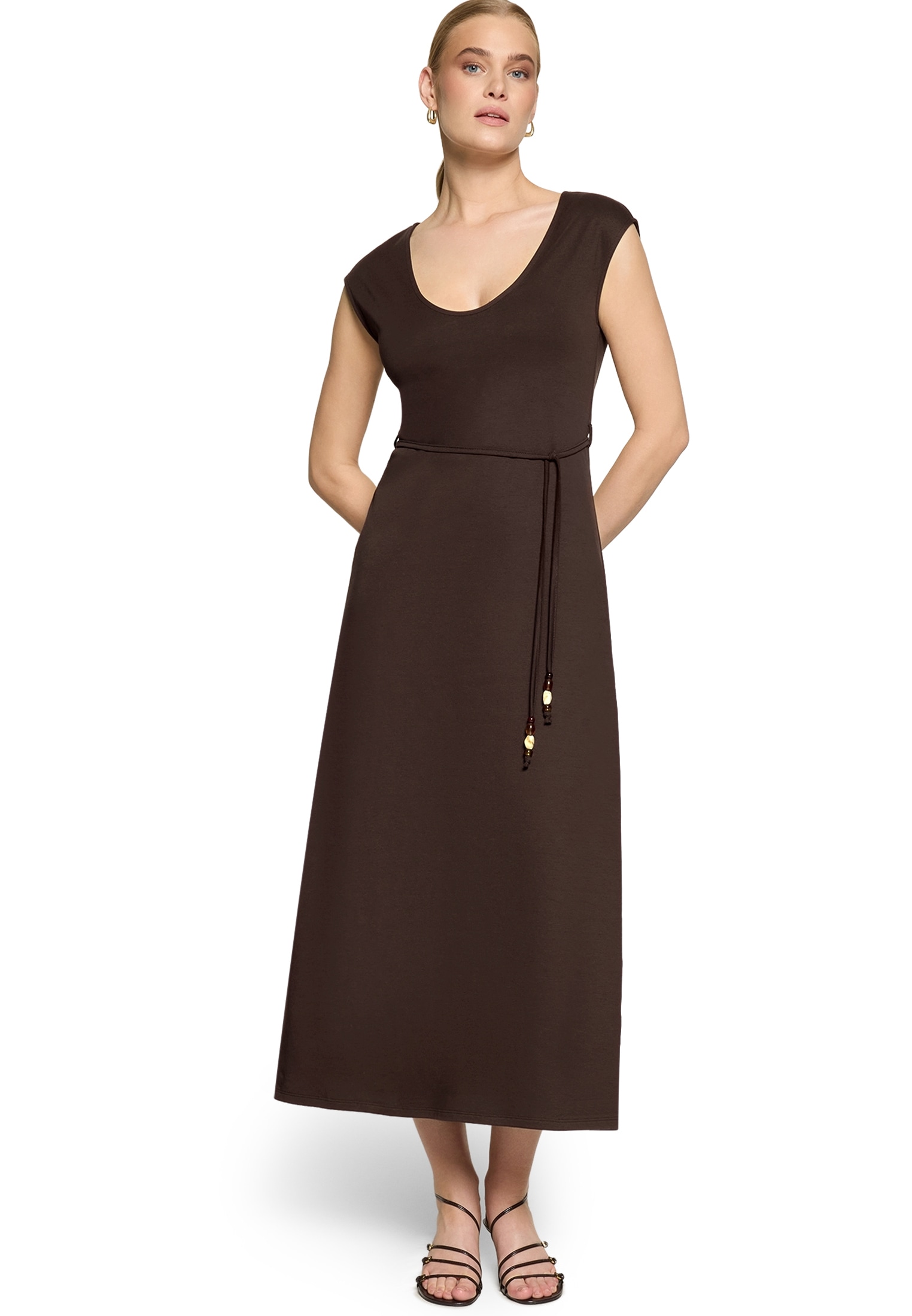 Zero Maxikleid »Maxikleid mit Gürtel«
