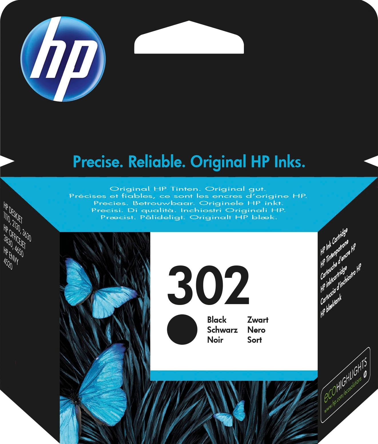 HP Tintenpatrone »302«, original Druckerpatrone 302 schwarz