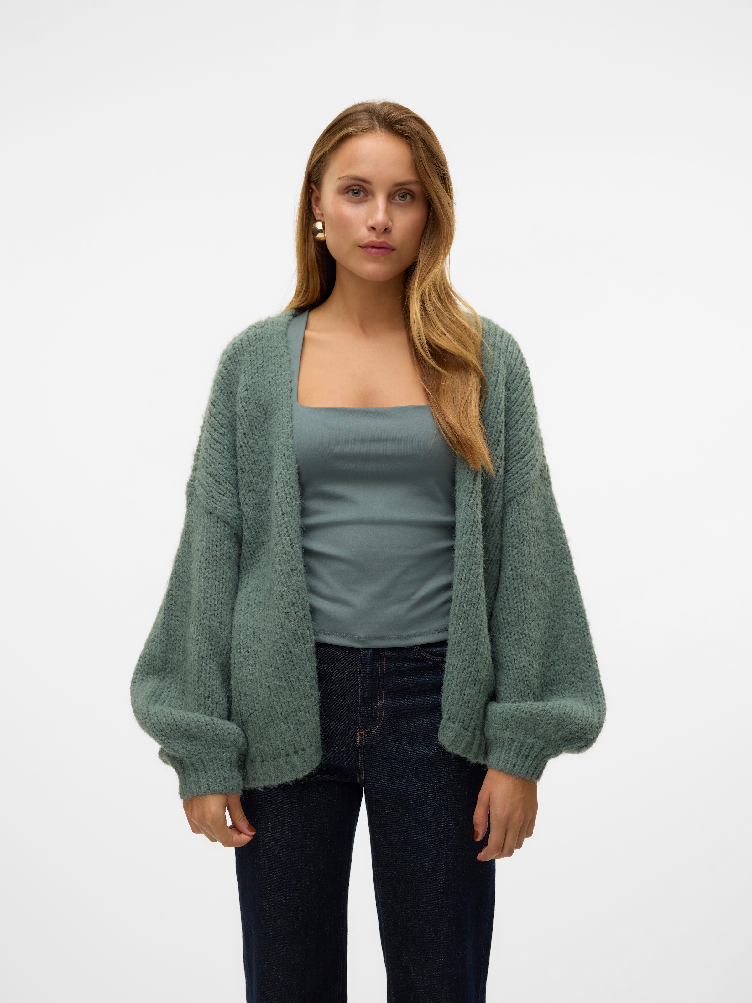 Vero Moda Strickjacke »VMMAYBE LS OPEN CARDIGAN GA REP«