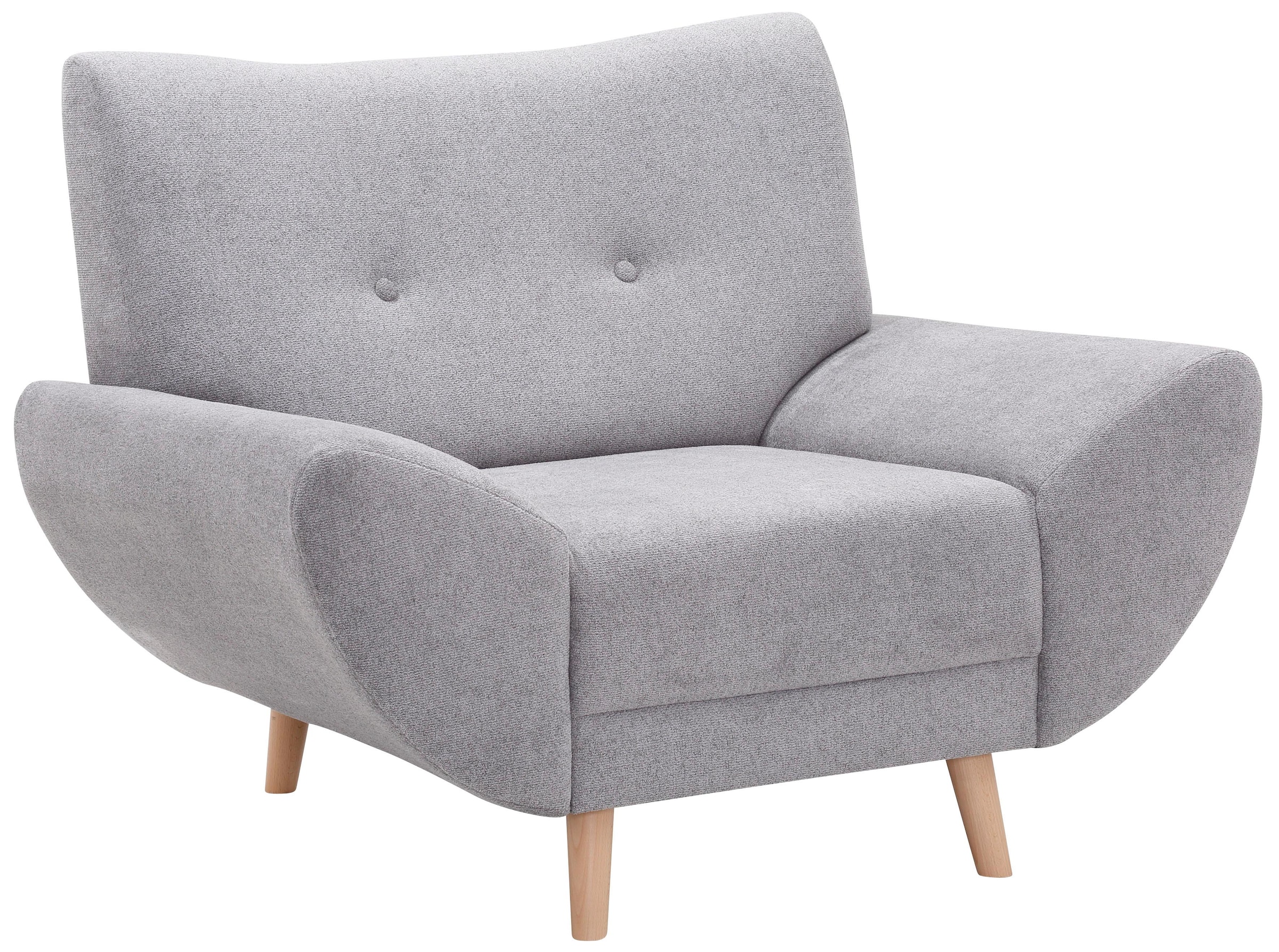 Home affaire Sessel »Basta komfortable Wellenunterfederung, Breite 112cm«