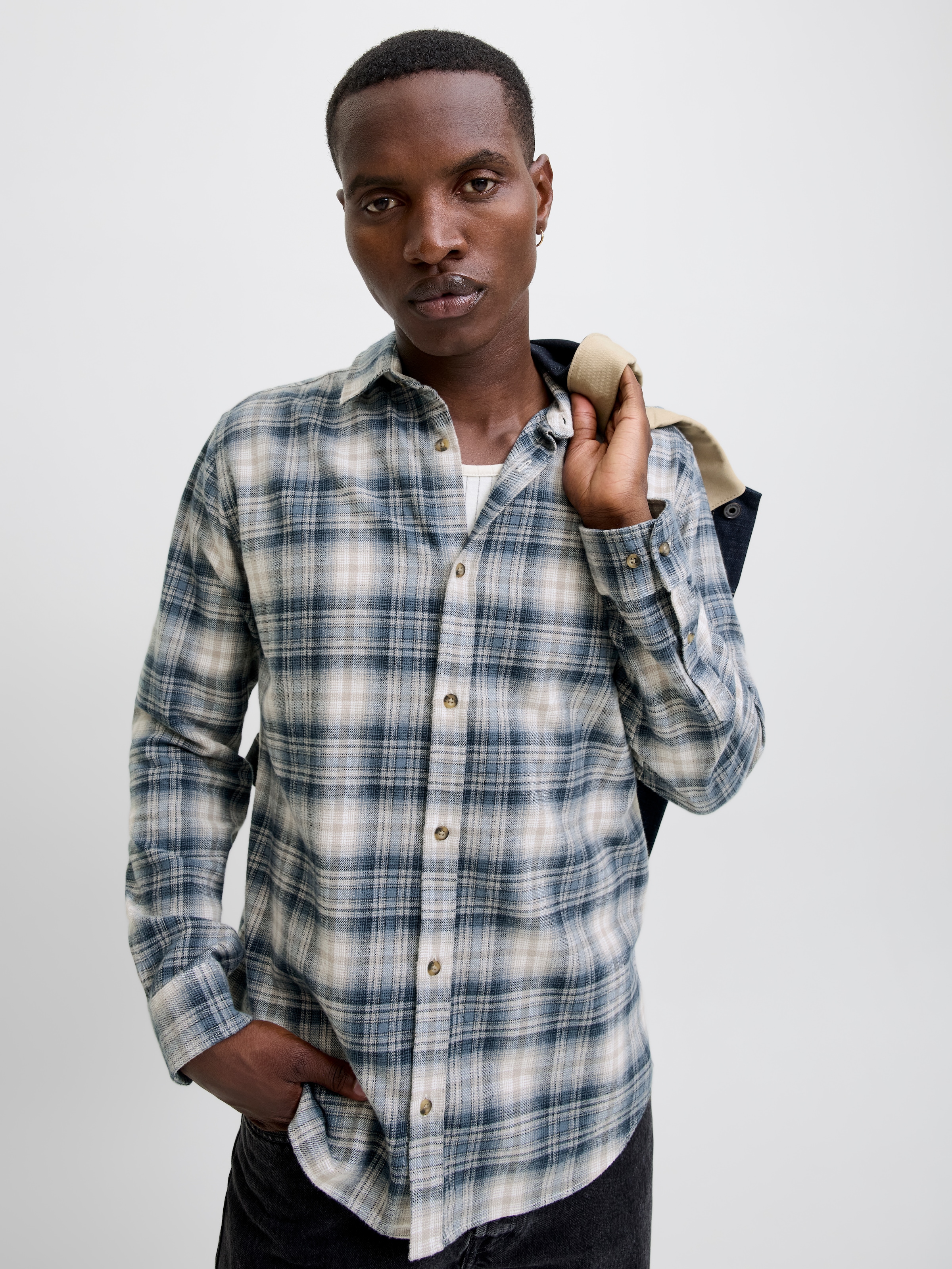 Jack & Jones Langarmhemd »JJJOSHUA CHECK SHIRT LS«