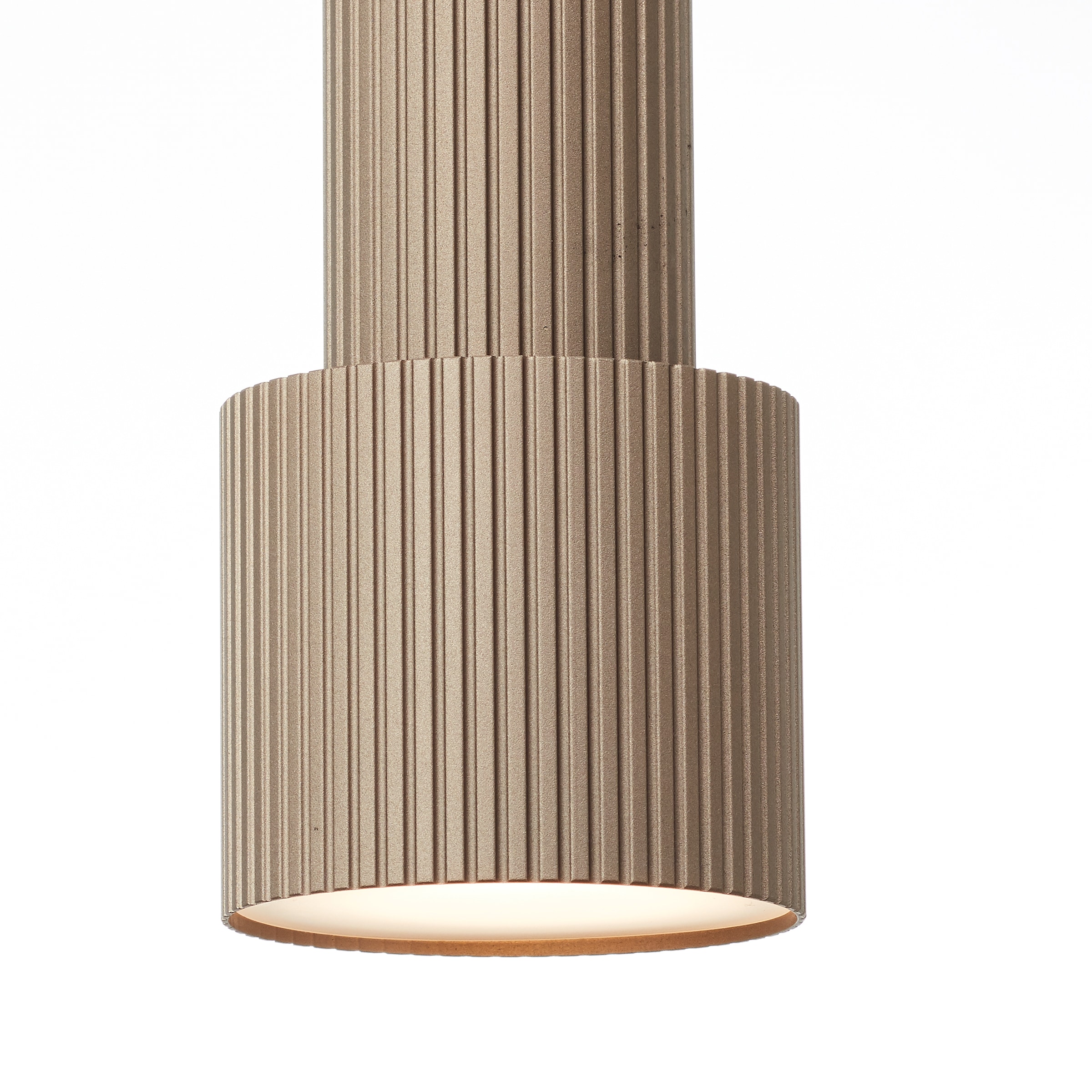 Brilliant Pendelleuchte »Cadiz«, 1 flammig, Leuchtmittel GU10 | ohne Leuchtmittel, 150 x 13 cm, GU10, kürzbar, Aluminium, matt schwarz/bronzefarben
