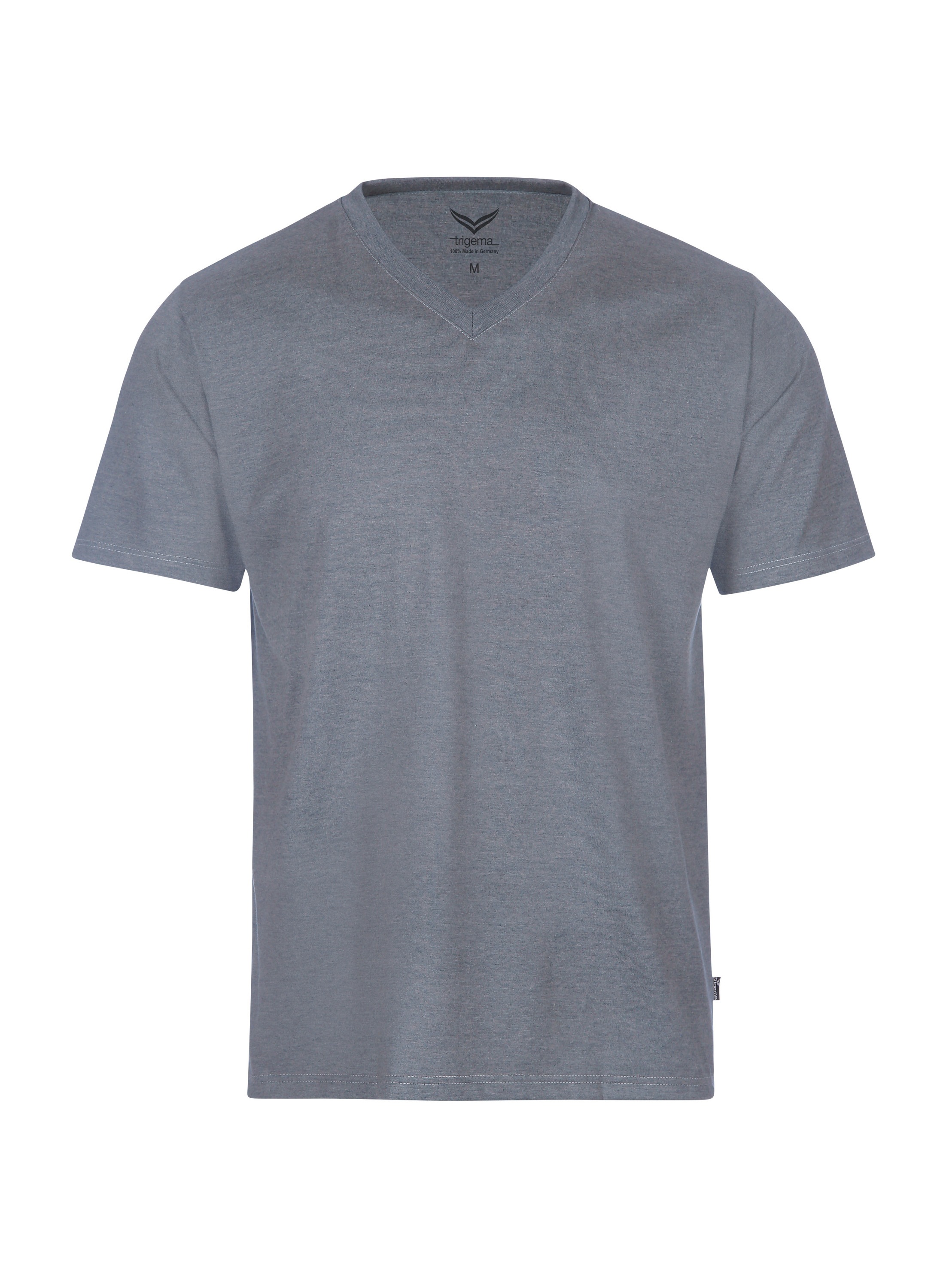 Trigema T-Shirt »TRIGEMA V-Shirt DELUXE Baumwolle«, (1 tlg.)