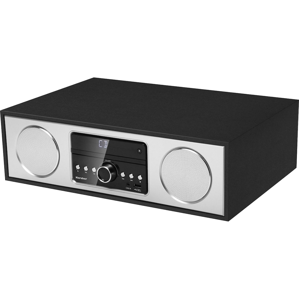 Karcher Digitalradio (DAB+) »DAB 4500CD«, (Bluetooth Digitalradio (DAB+)-FM-Tuner mit RDS-UKW mit RDS 30 W)