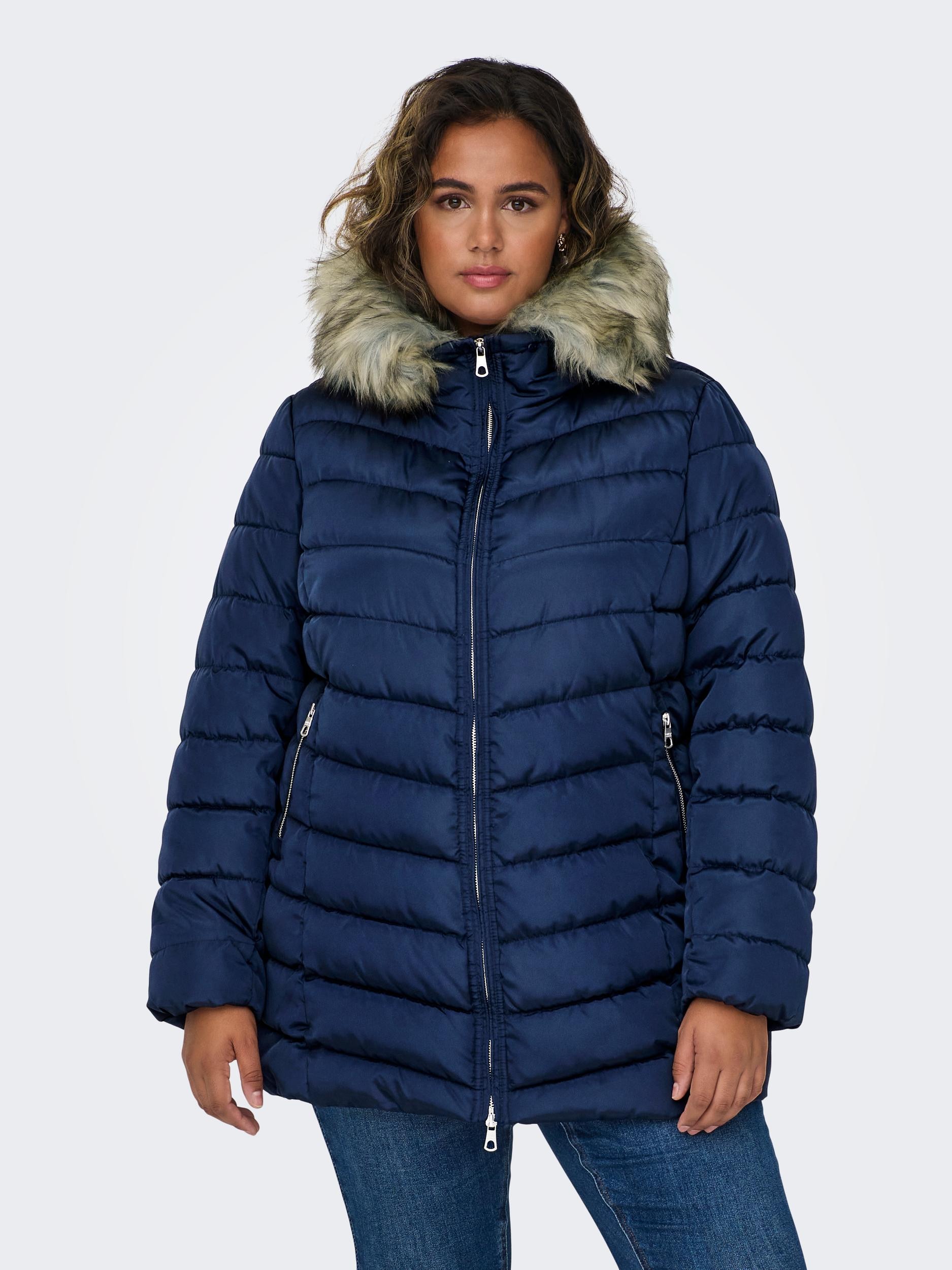 Steppjacke »CARNEWELLAN QUILTED HOOD FUR COAT OTW«, mit Kapuze