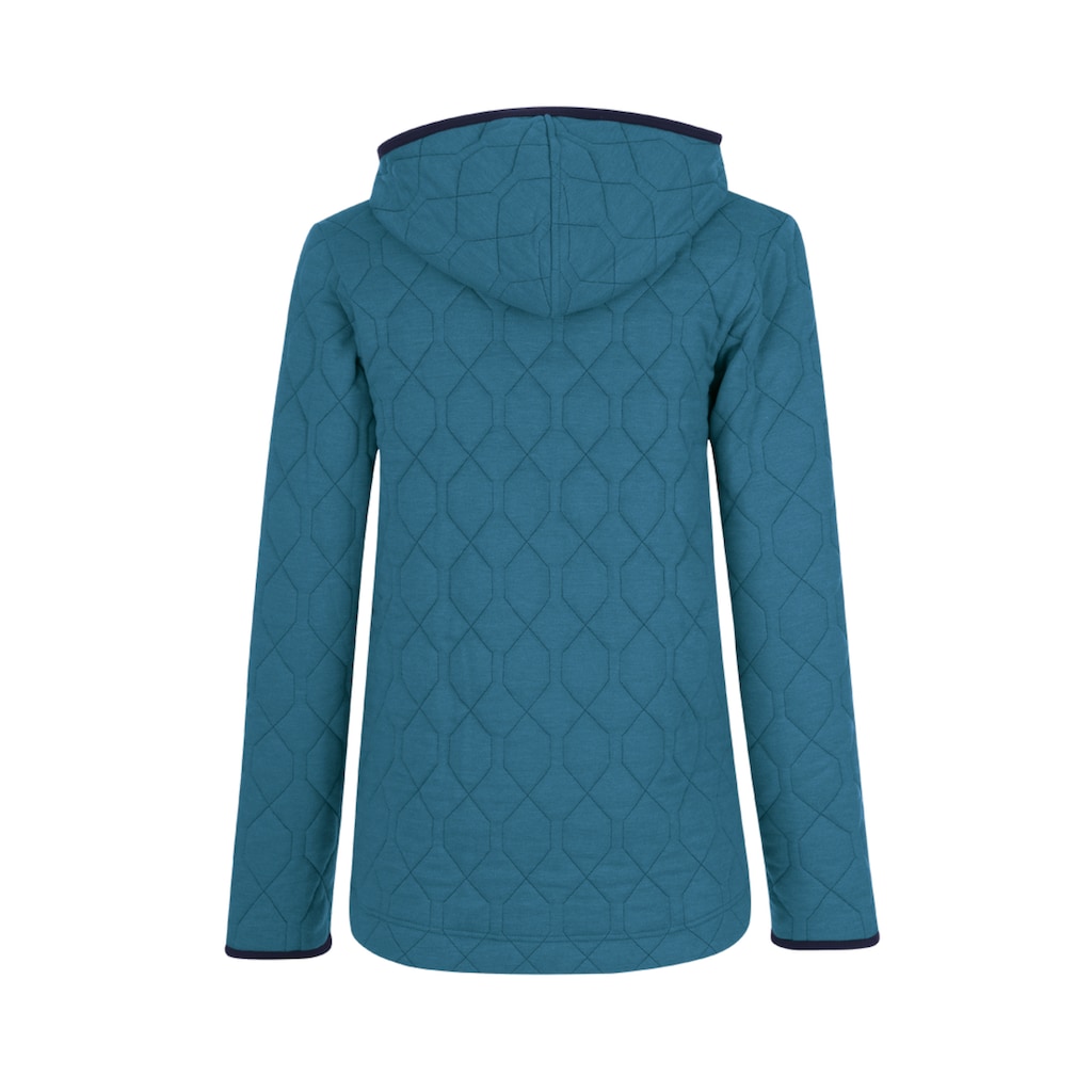 Trigema Sweatjacke »TRIGEMA Steppjacke mit Kapuze aus Sweat-Qualität«, (1 tlg.)