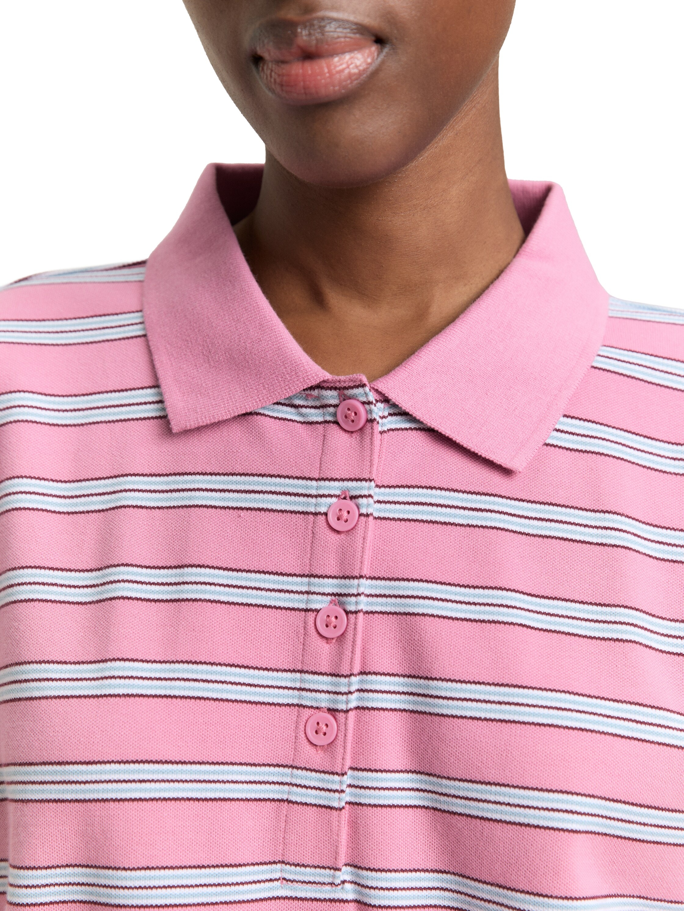 TOM TAILOR Denim Langarmshirt mit Streifen Muster