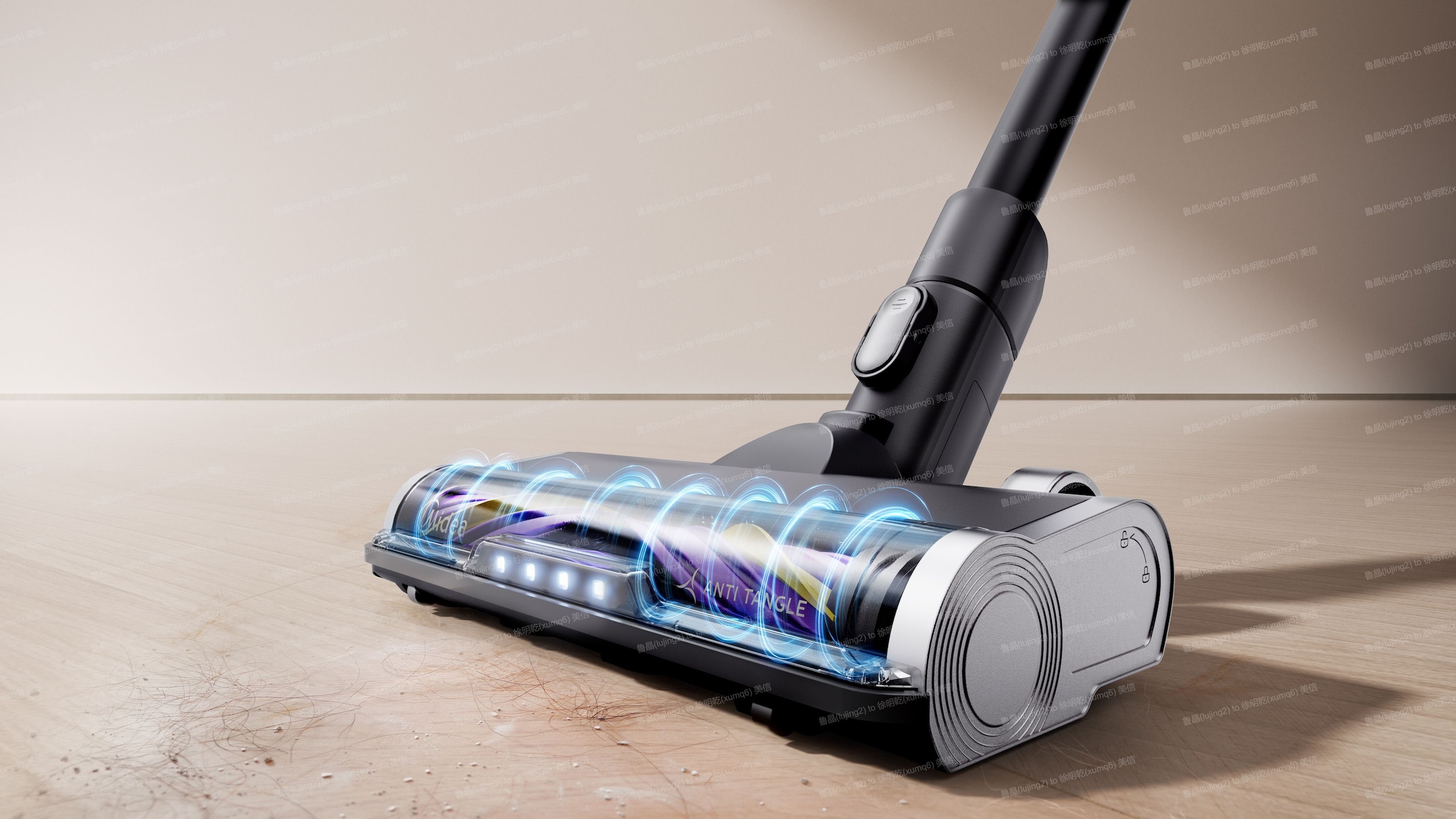 Hanseatic Akku-Stielstaubsauger »HVS165DBMC Akku Staubsauger, LED Multifunktionsanzeige« Anti Tangle Bürste, inkl. 3 Jahre Herstellergarantie